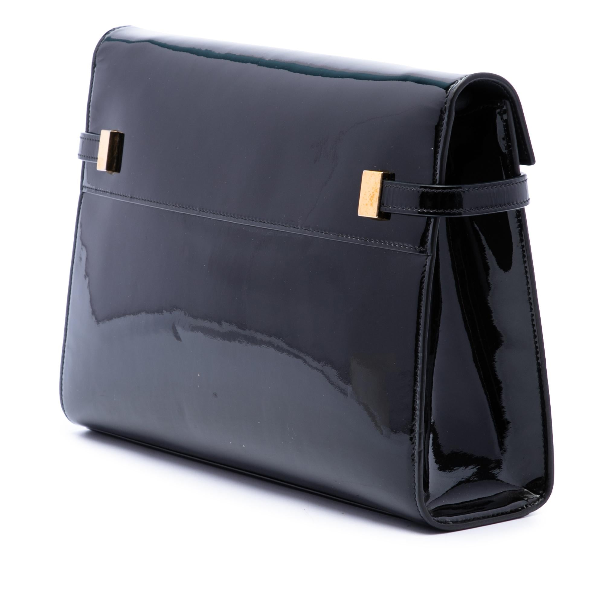 Saint Laurent Medium Patent Manhattan Shoulder Bag