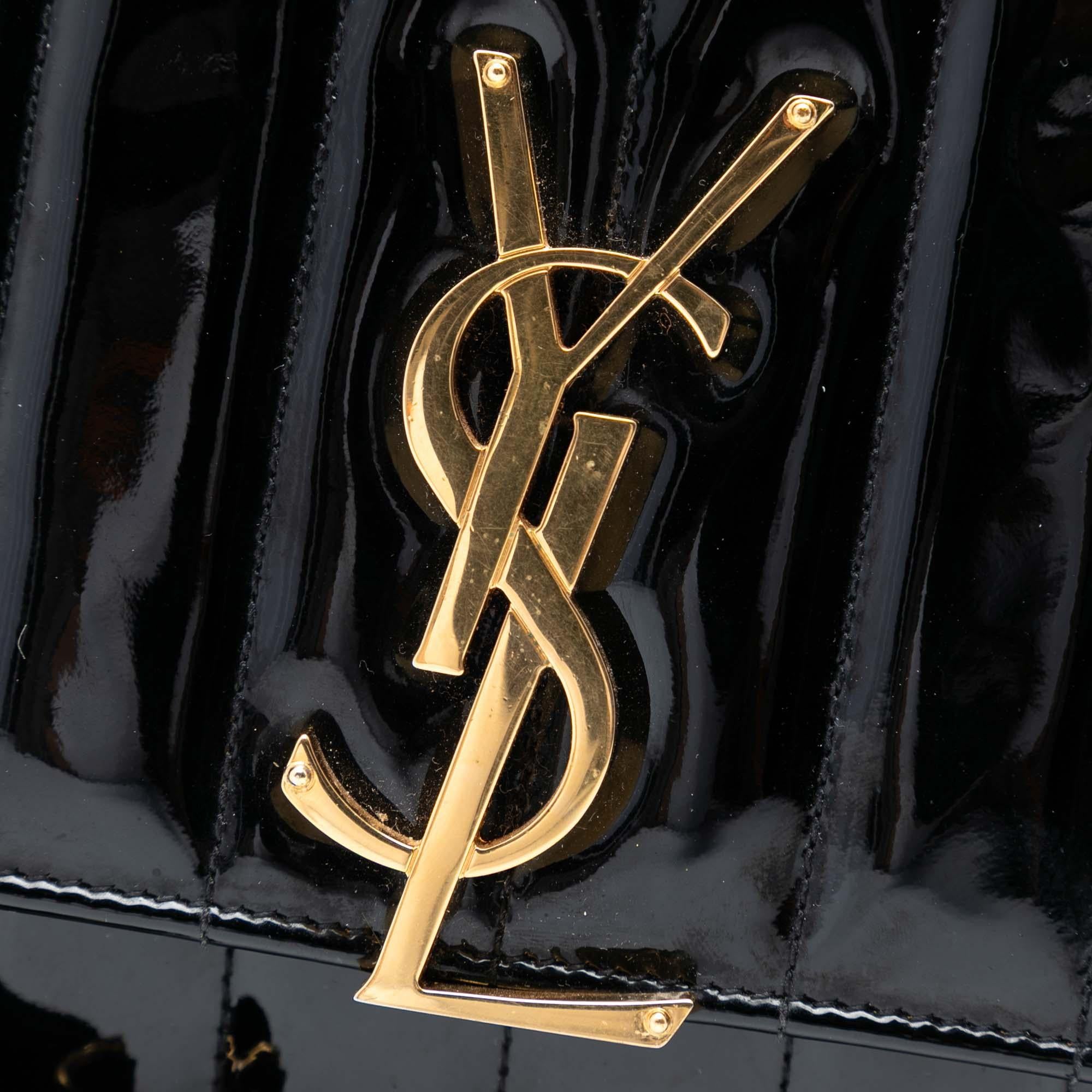 Saint Laurent Medium Patent Vicky Crossbody