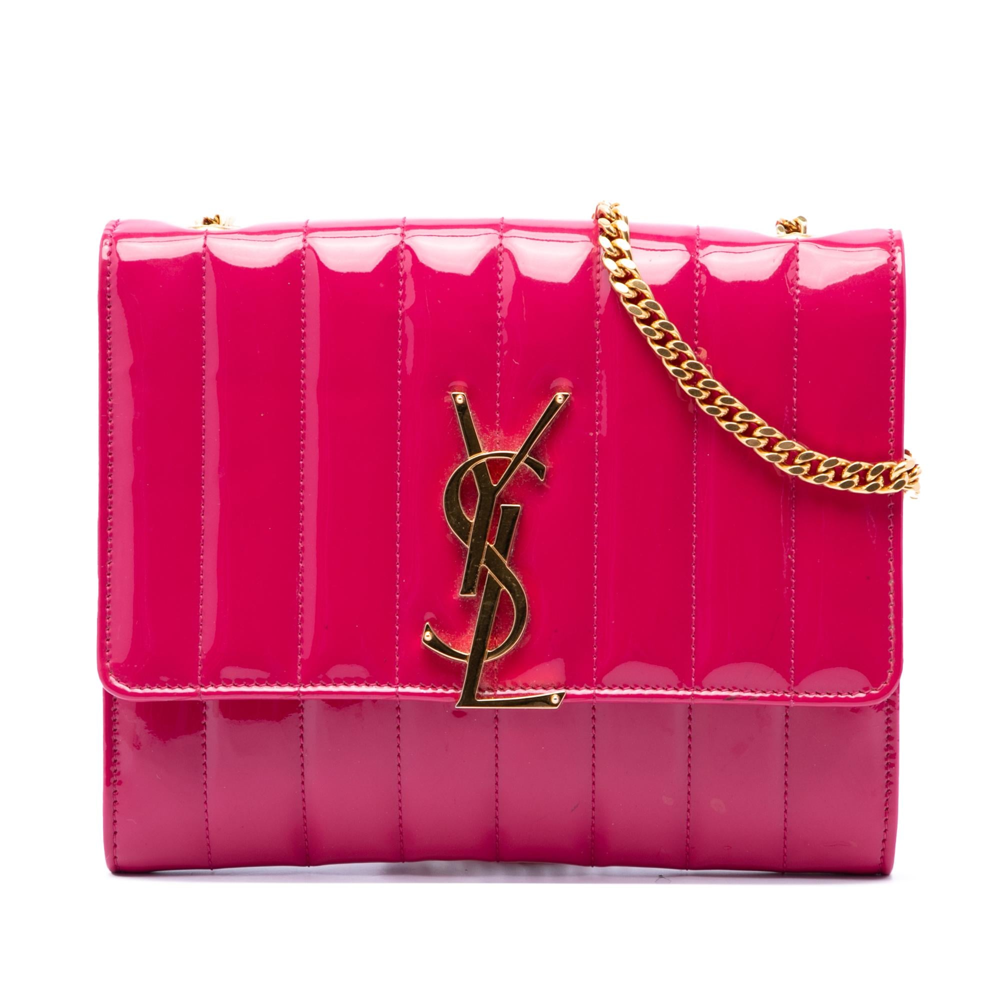 Saint Laurent Medium Patent Vicky Crossbody