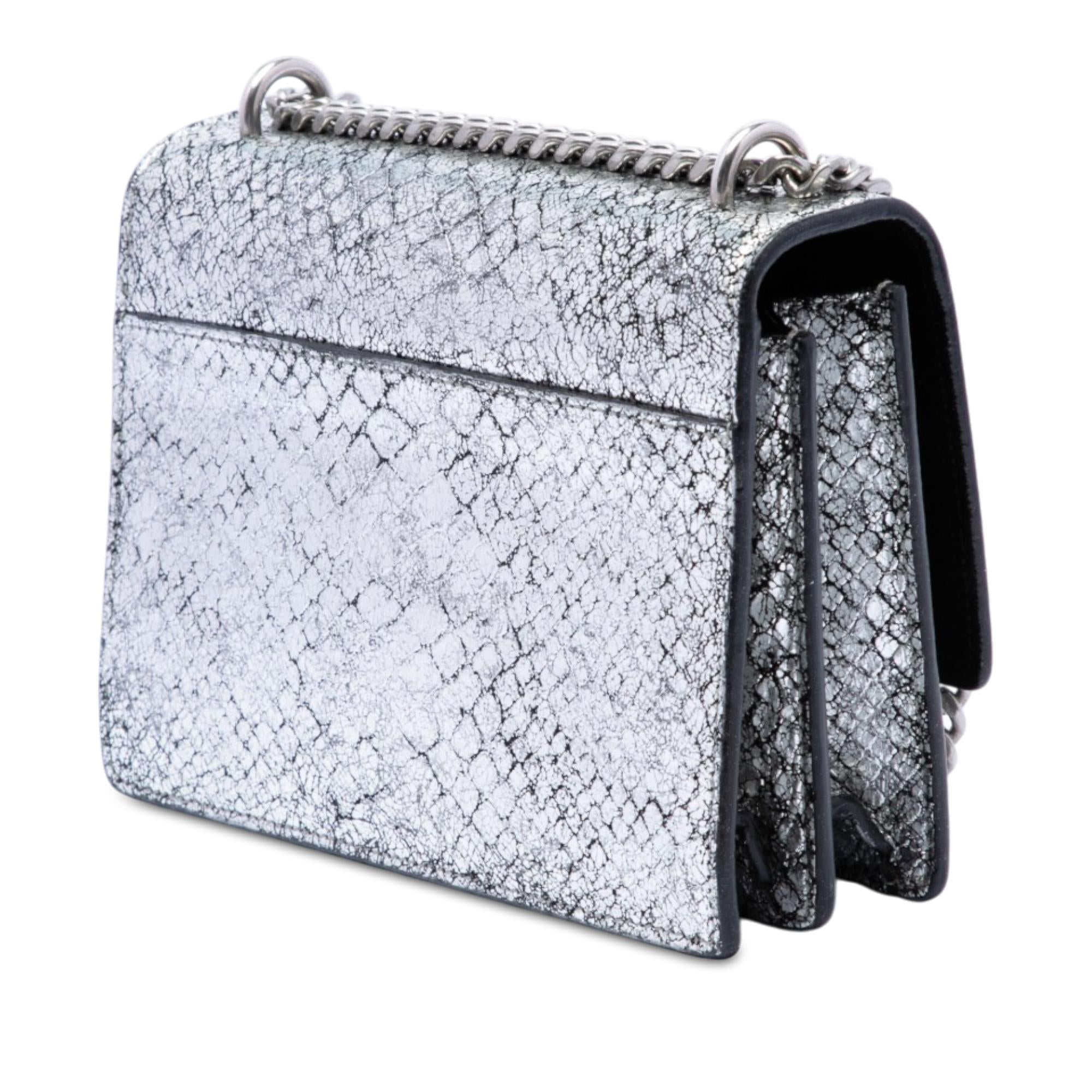 Saint Laurent Medium Python Embossed Leather Monogram Sunset Crossbody
