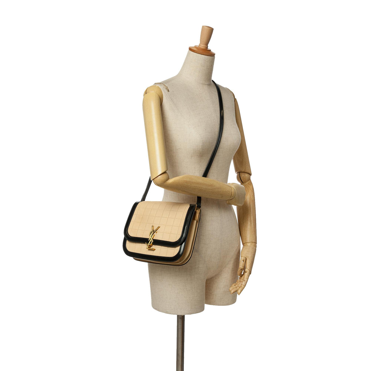 Saint Laurent Medium Quilted Suede Monogram Solferino Crossbody