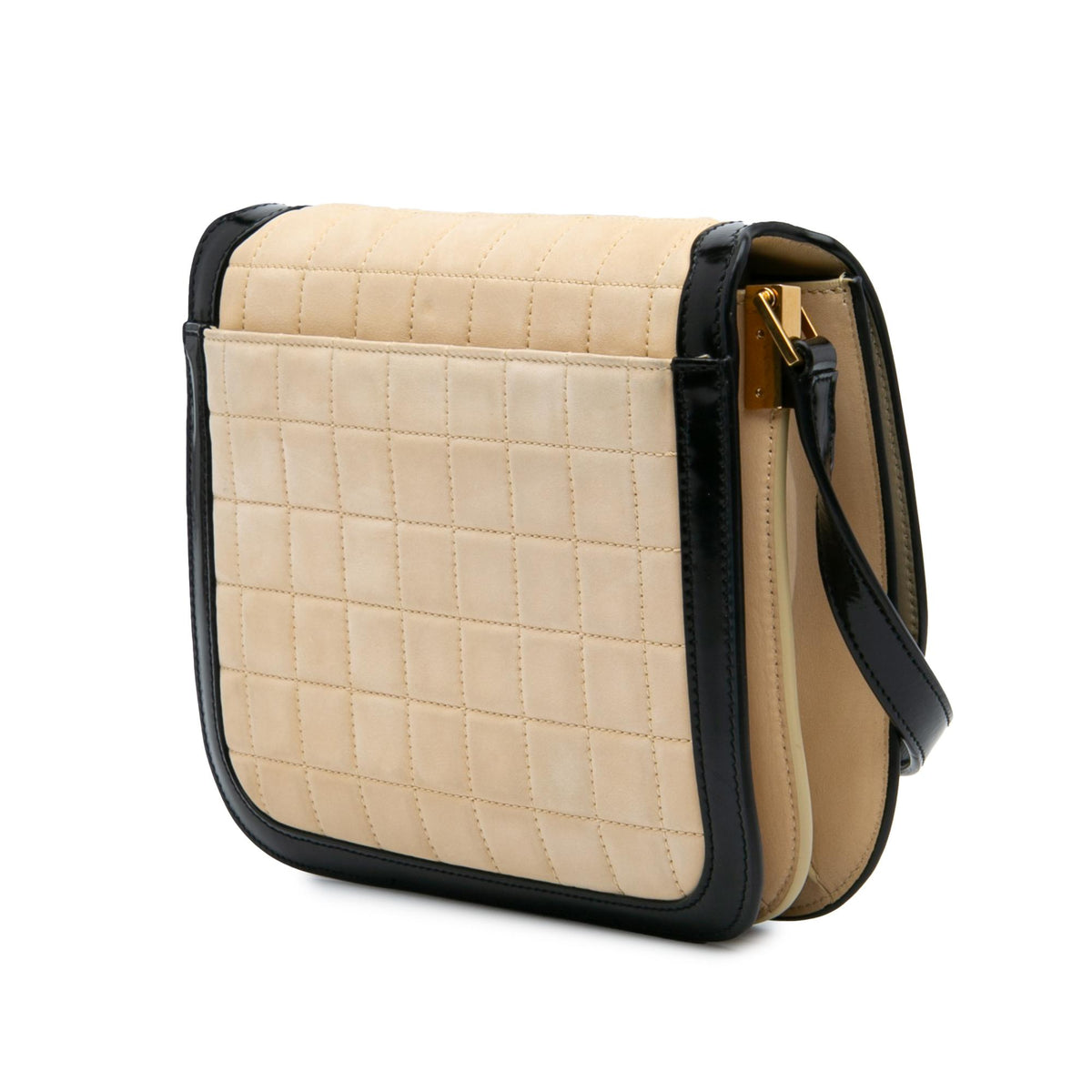 Saint Laurent Medium Quilted Suede Monogram Solferino Crossbody