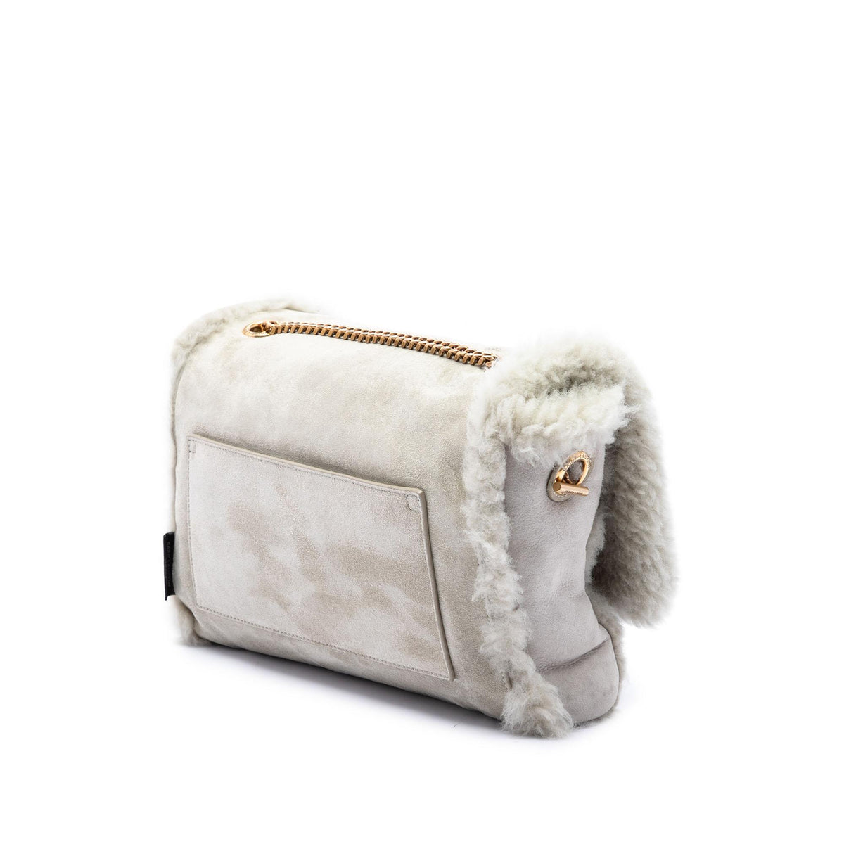 Saint Laurent Medium Shearling Monogram Kate Reversible Shoulder Bag