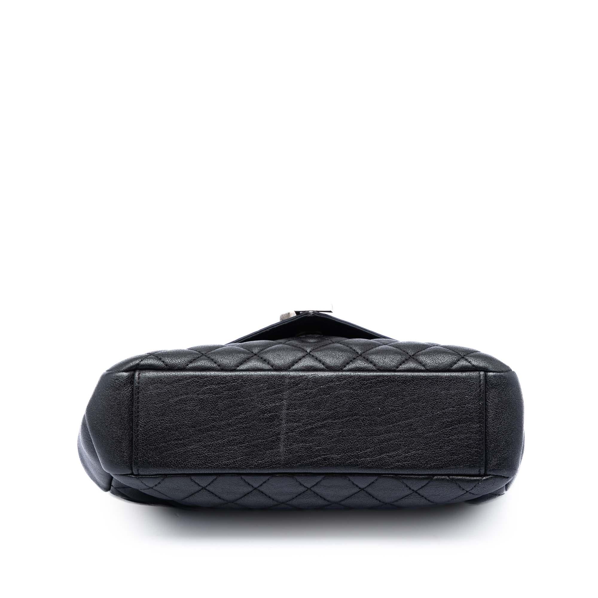Saint Laurent Medium Sheepskin Triquilt Monogram College Bag