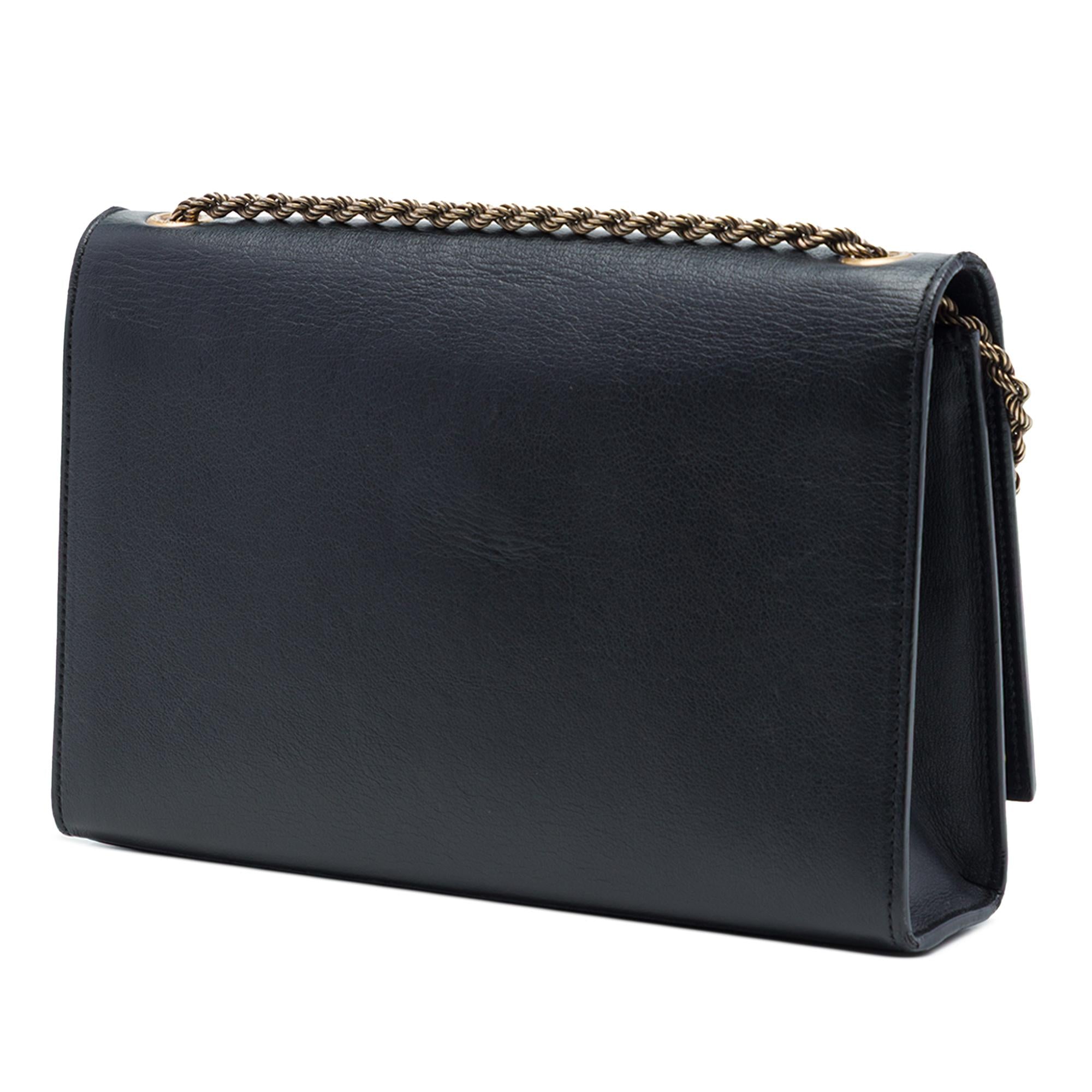 Saint Laurent Medium Smooth Calfskin Braided Monogram Kate Crossbody