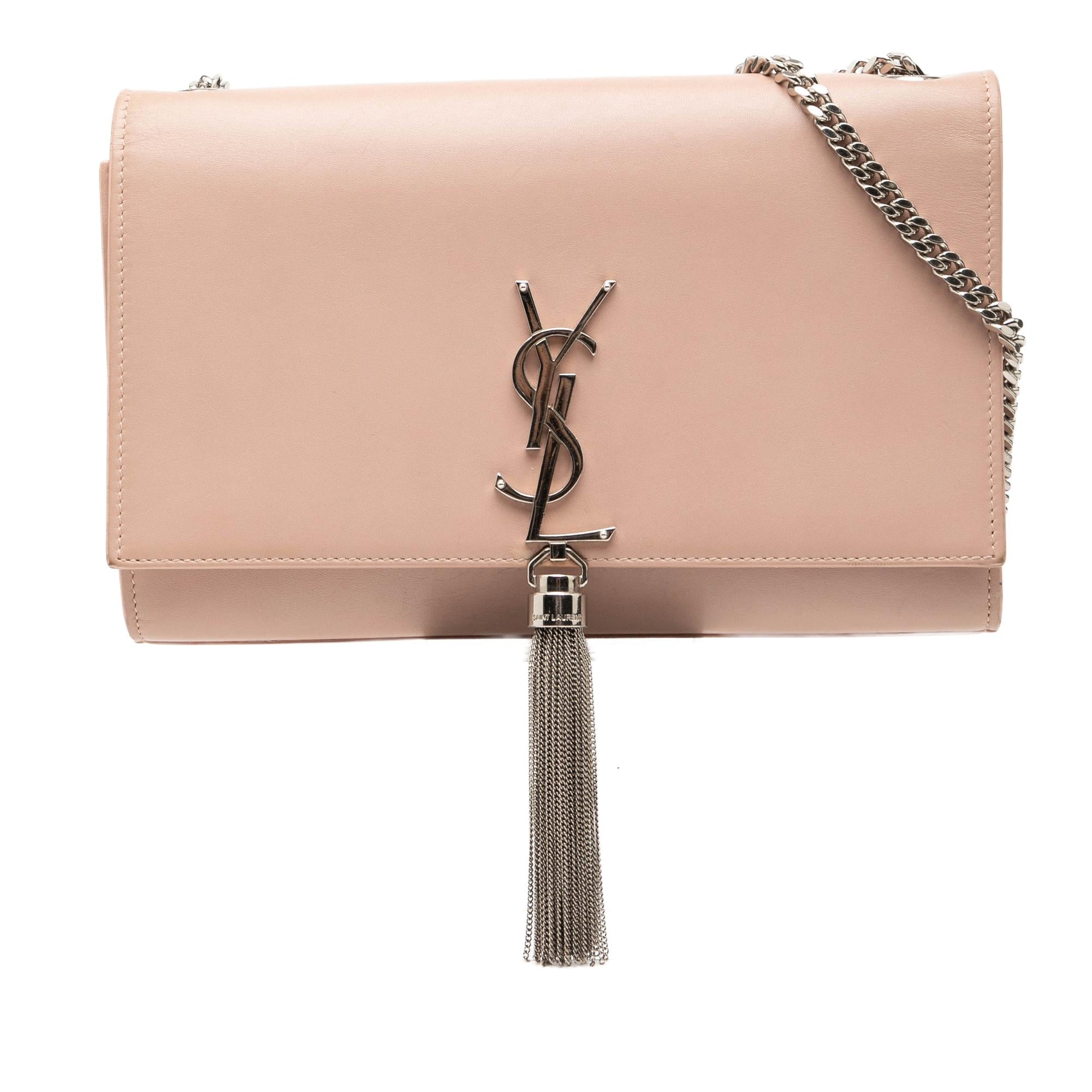 Saint Laurent Medium Smooth Calfskin Classic Monogram Kate Tassel Crossbody