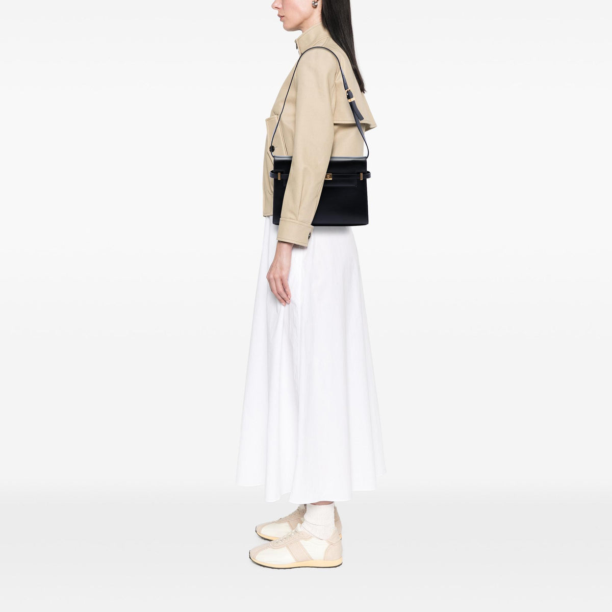 Saint Laurent Medium Smooth Calfskin Manhattan Shoulder Bag
