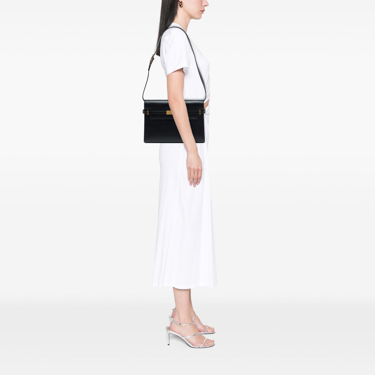 Saint Laurent Medium Smooth Calfskin Manhattan Shoulder Bag