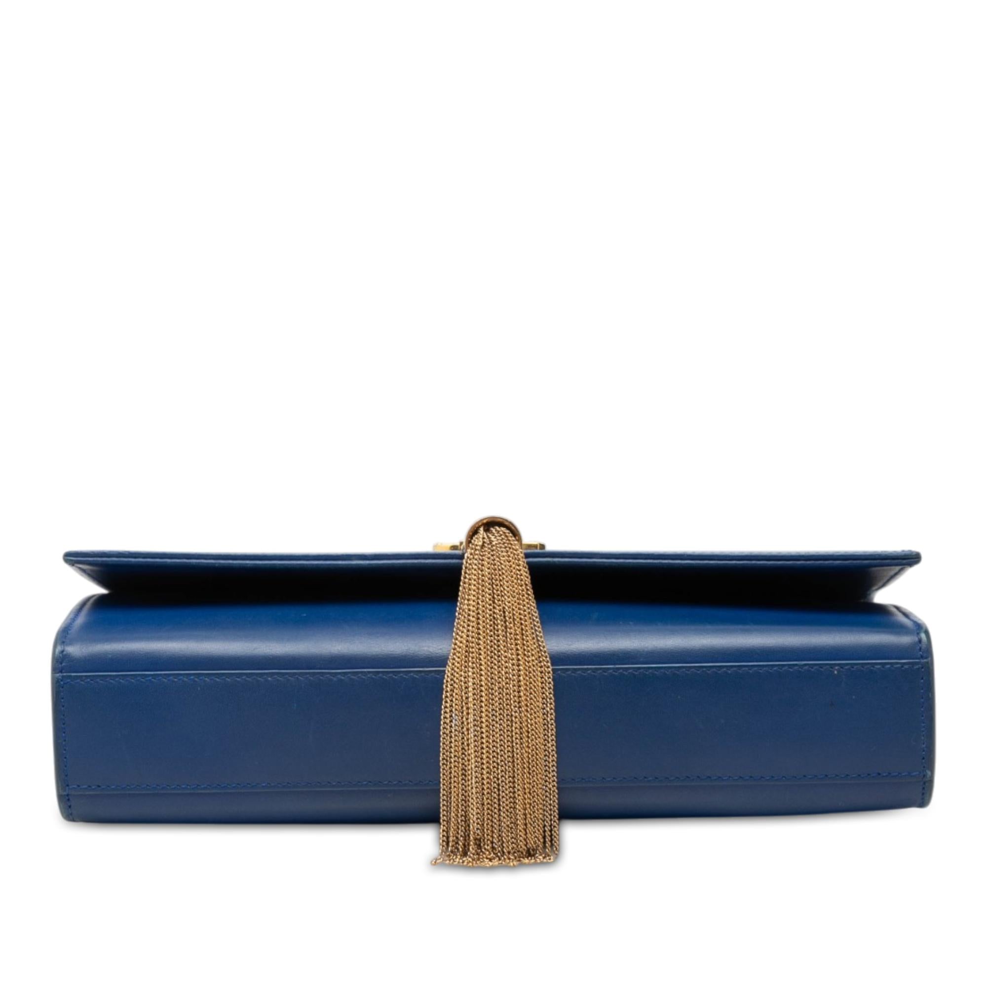 Saint Laurent Medium Smooth Calfskin Monogram Kate Tassel Crossbody
