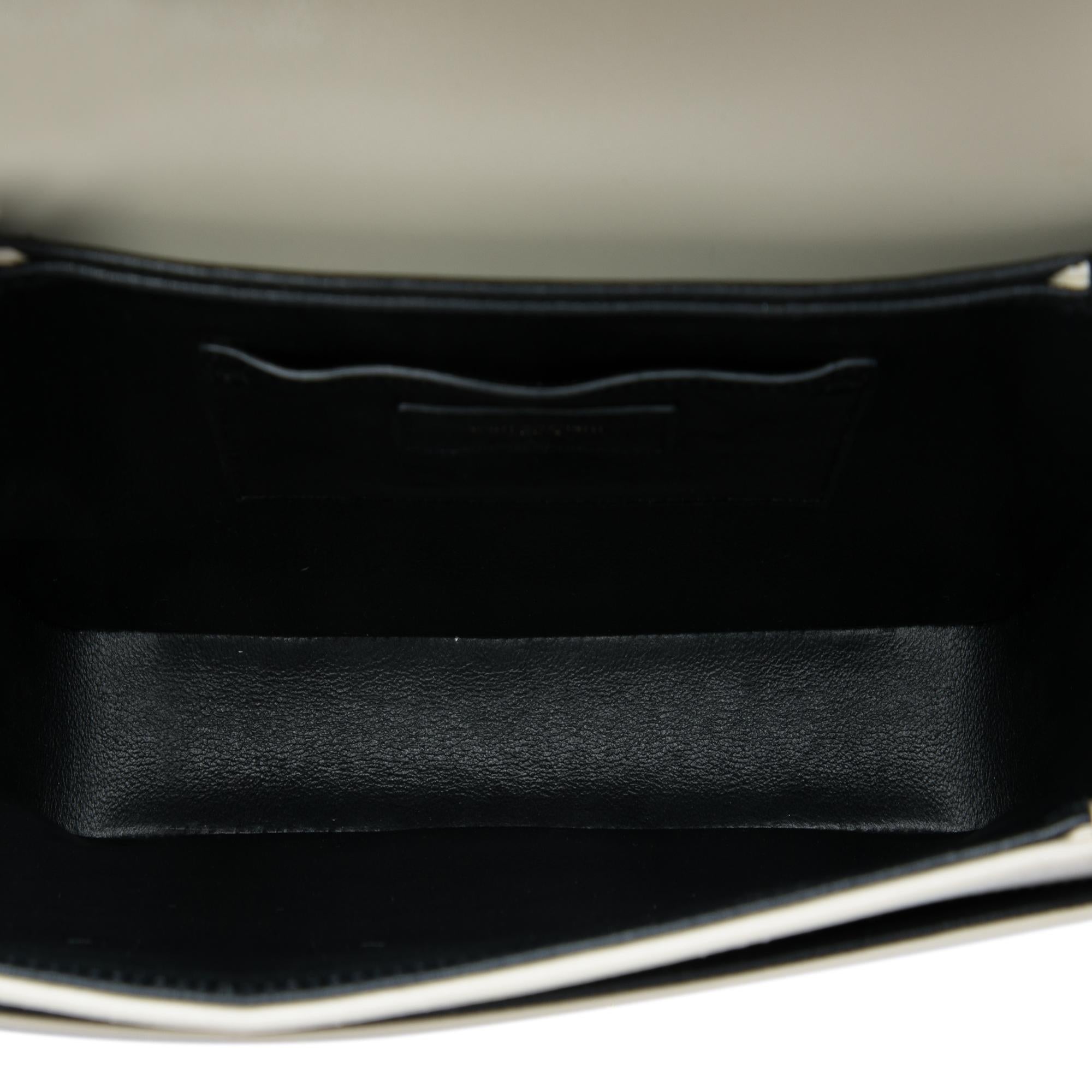 Saint Laurent Medium Smooth Calfskin Solferino Satchel In Box