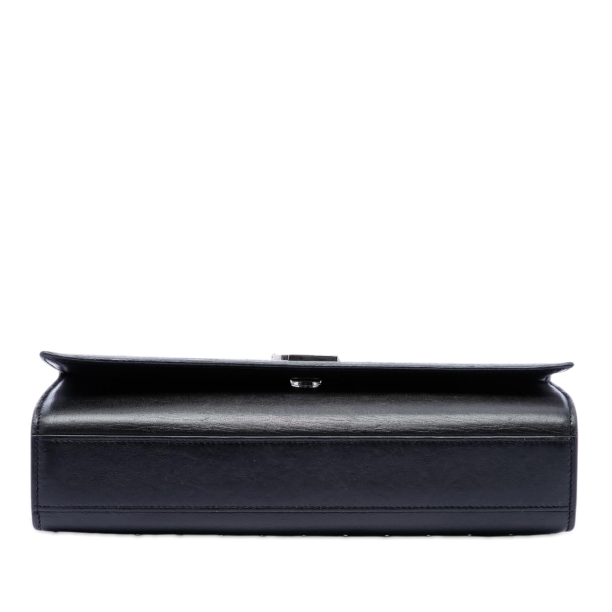 Saint Laurent Medium Studded Calfskin Monogram Kate Crossbody