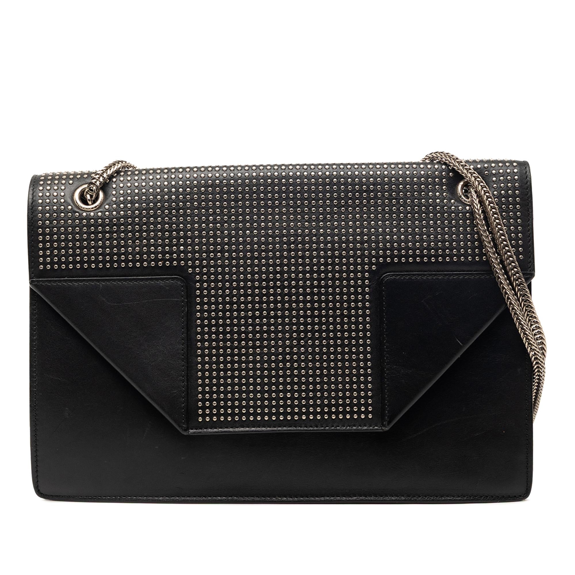 Saint Laurent Medium Studded Leather Betty Shoulder Bag