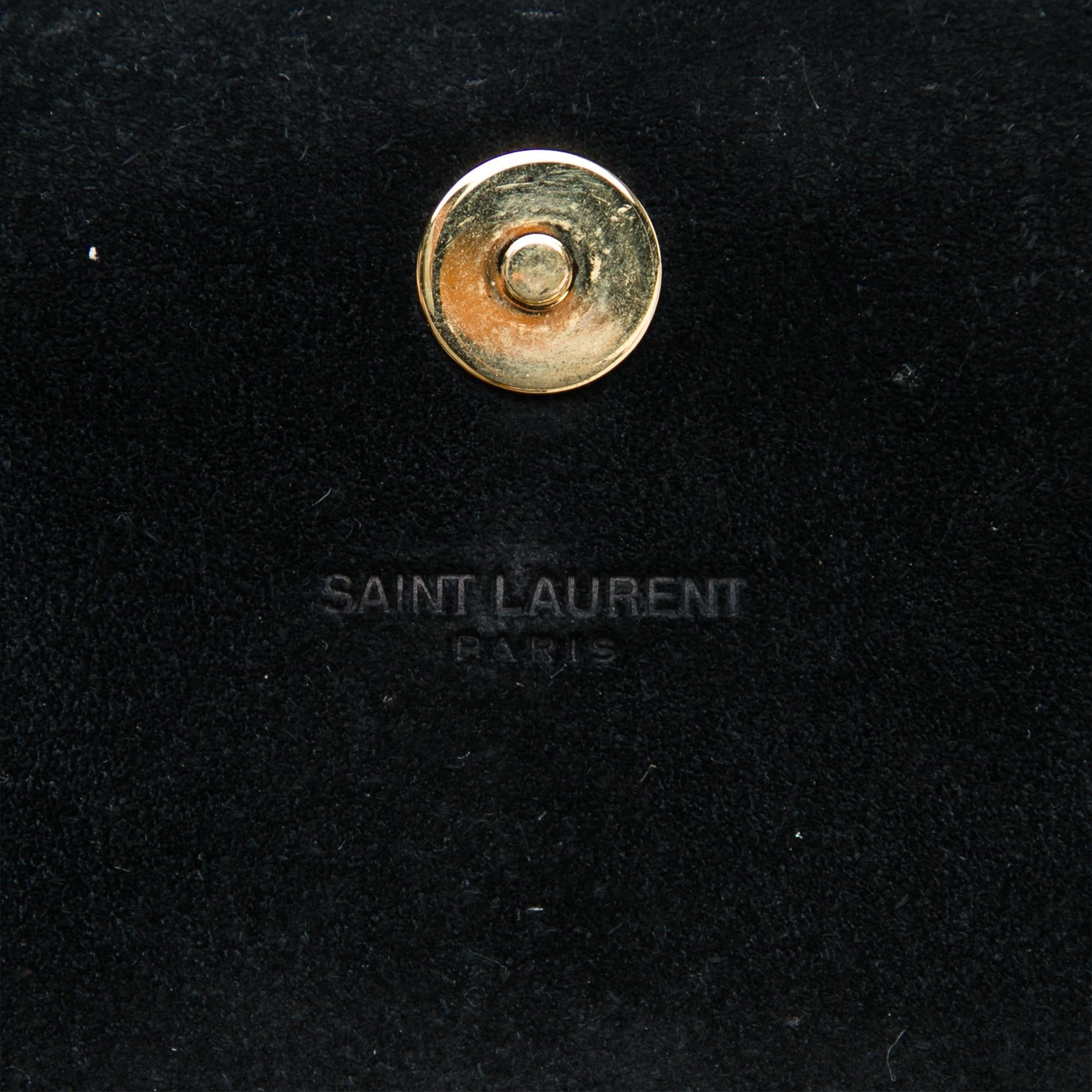 Saint Laurent Metallic Calfskin Cassandre Clutch