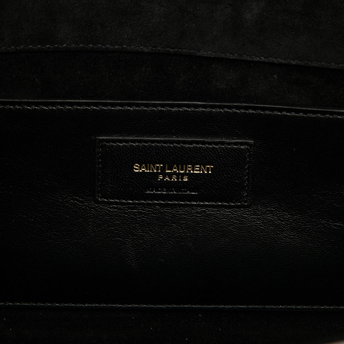 Saint Laurent Metallic Calfskin Cassandre Clutch