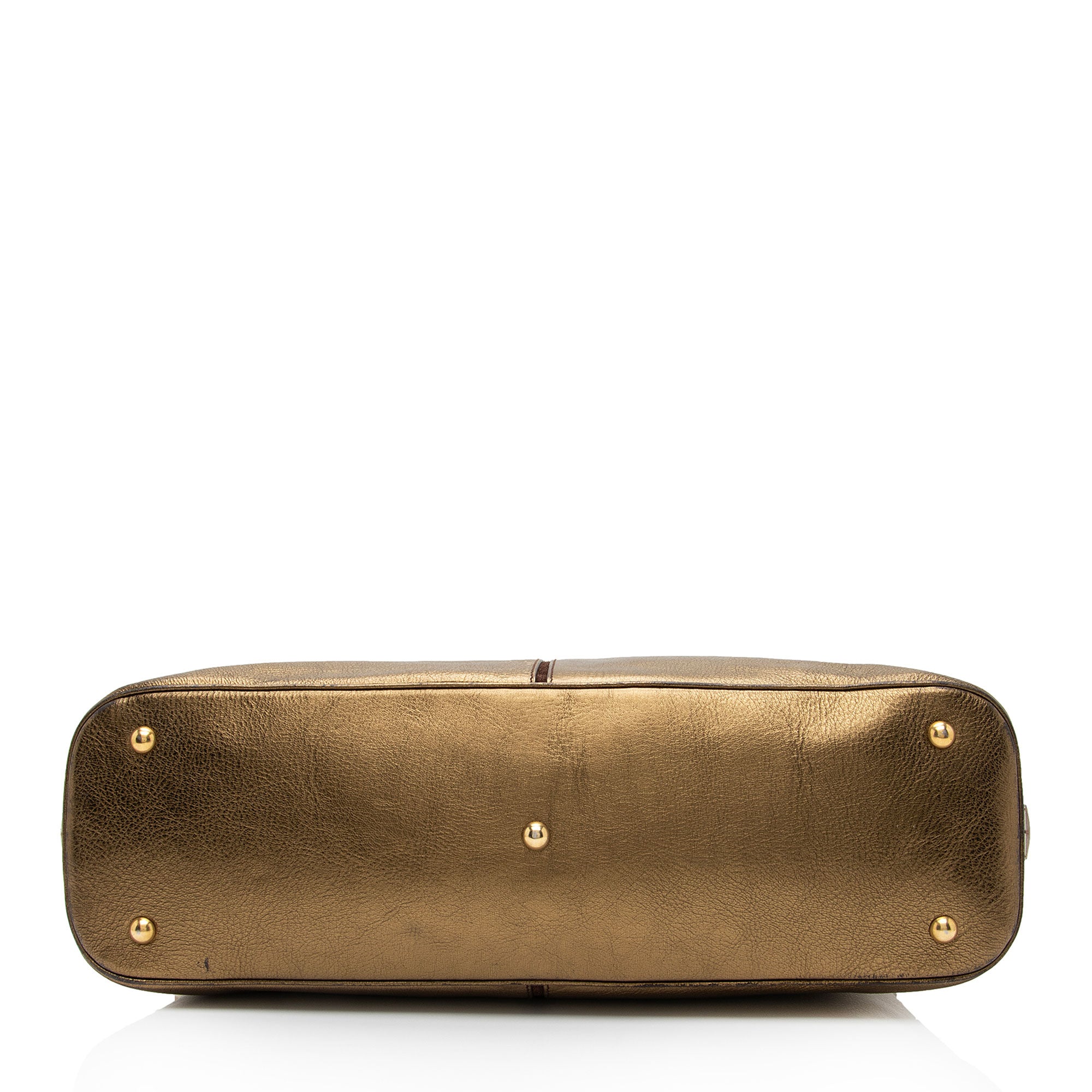 Saint Laurent Metallic Calfskin Muse Large Satchel (SHF-hk5NIK)