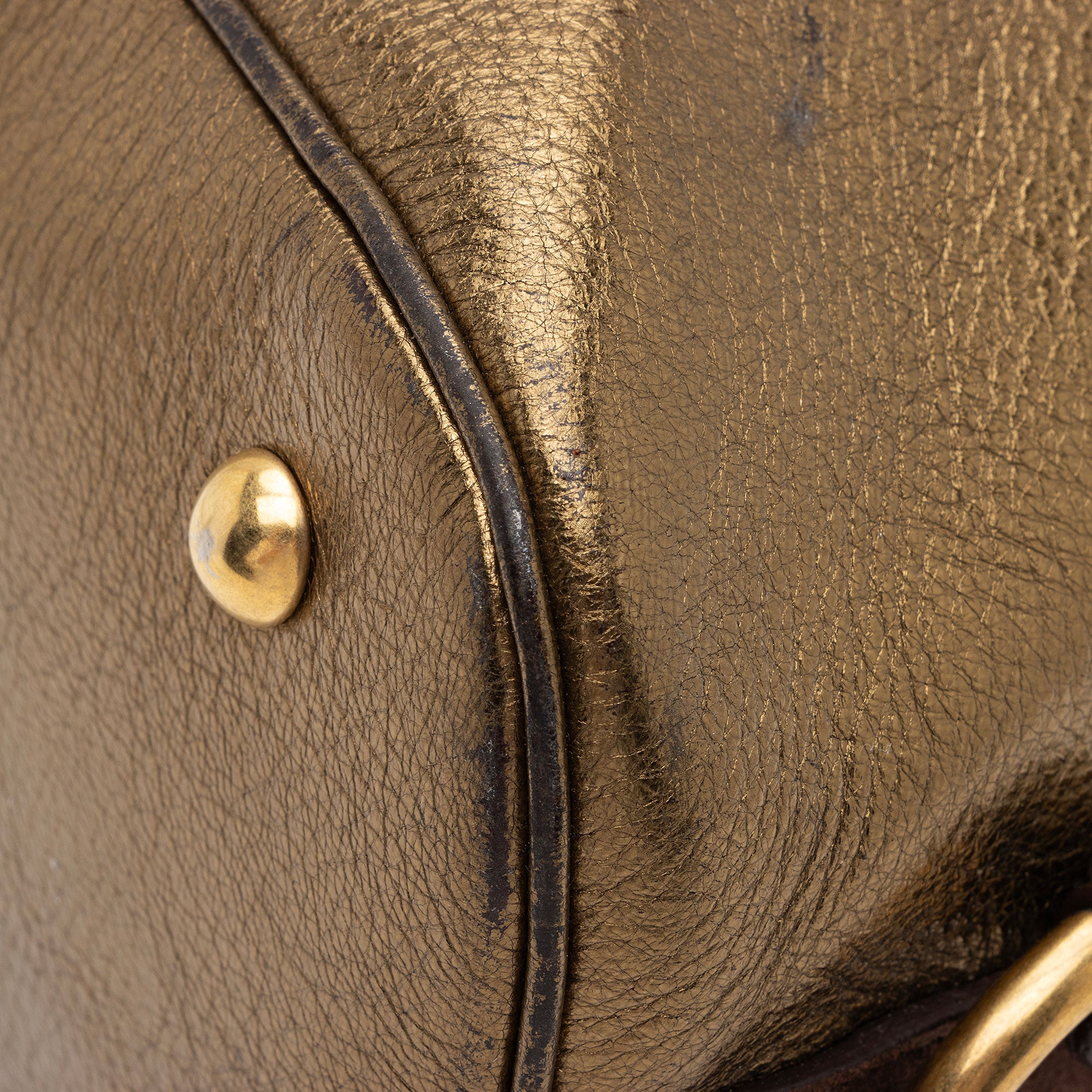 Saint Laurent Metallic Calfskin Muse Large Satchel (SHF-hk5NIK)