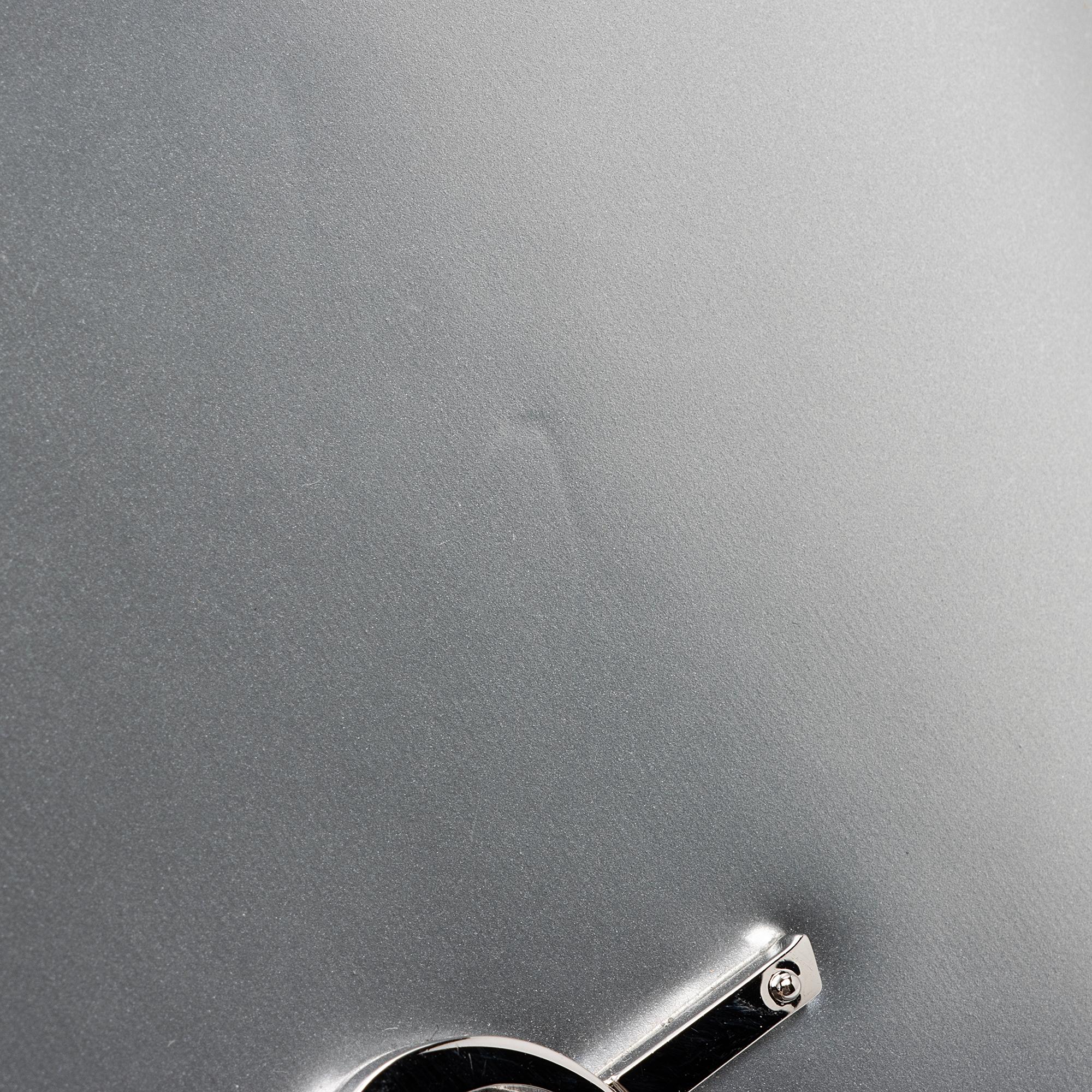 Saint Laurent Metallic Leather Monogram Kate Tassel Chain Wallet (SHF-L70MqM)