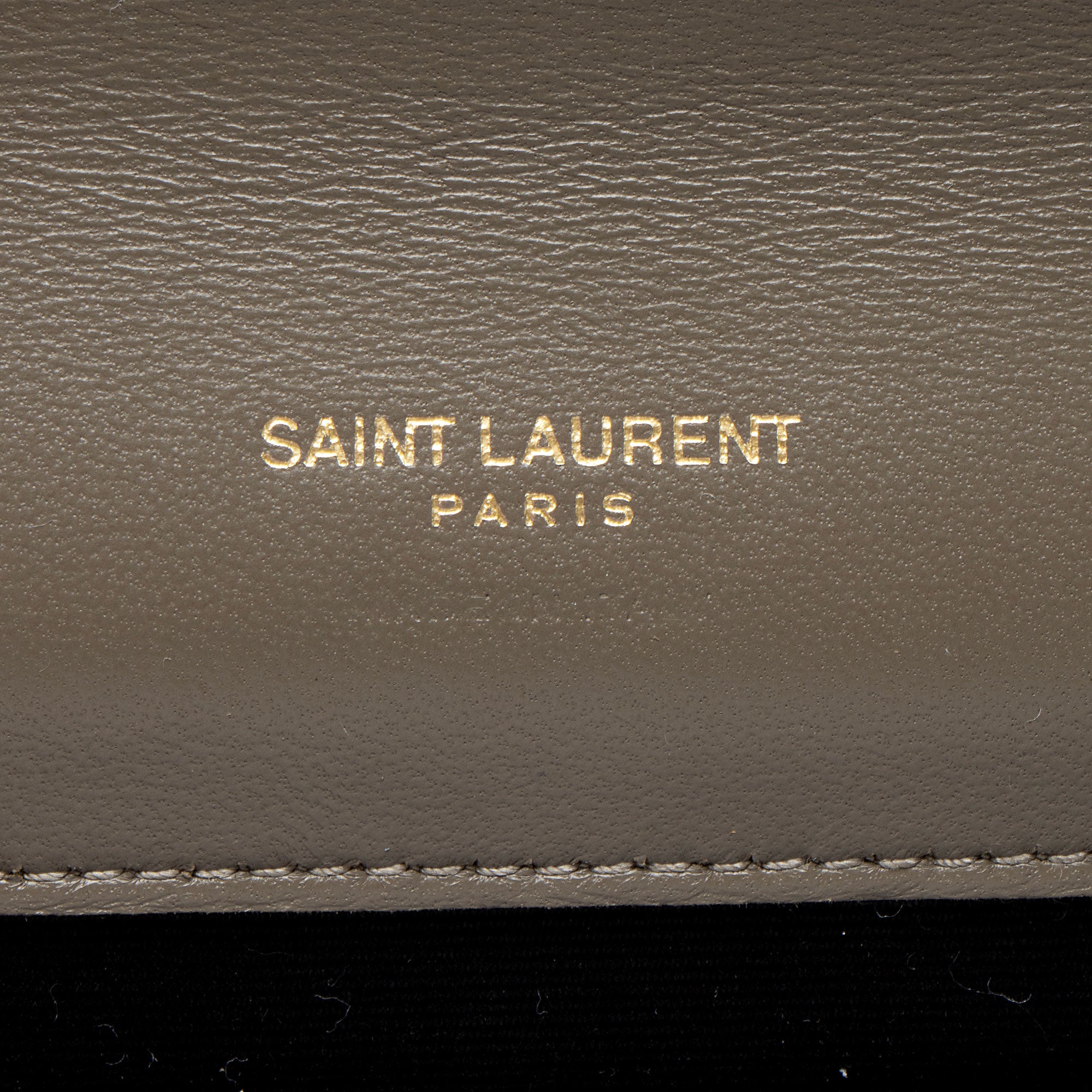 Saint Laurent Metallic Mixed Matelasse Grain de Poudre Monogram Envelope Pouch