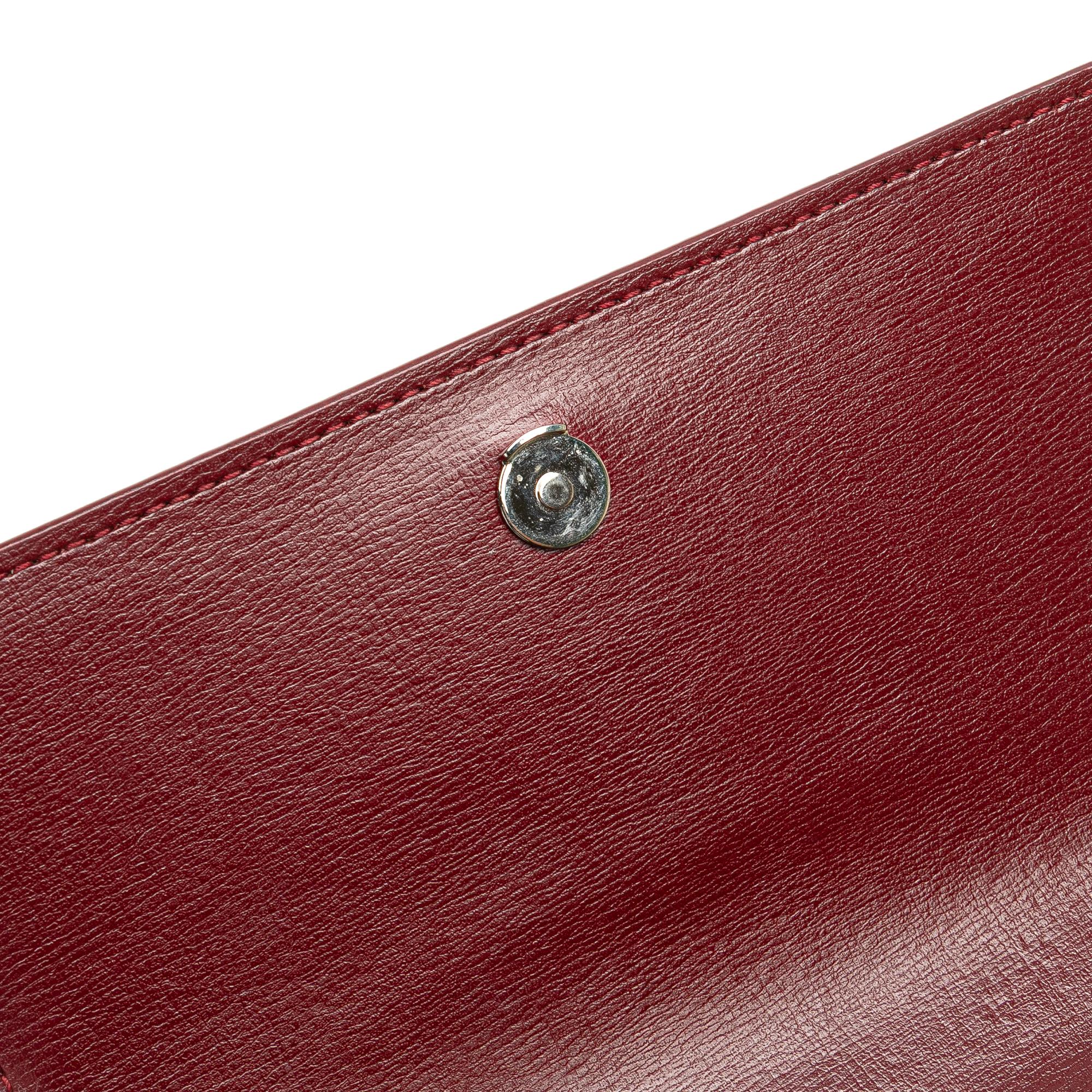 Saint Laurent Mini Calfskin Monogram Sunset Wallet on Chain