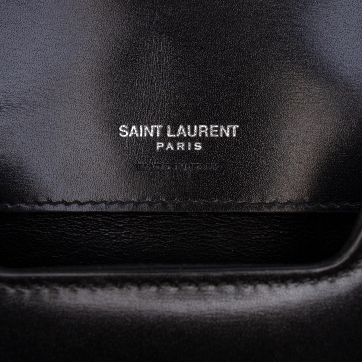 Saint Laurent Mini Calfskin Solferino Phone Case