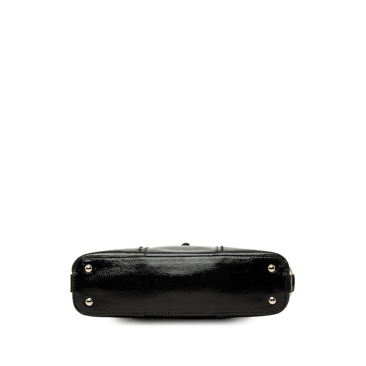 Saint Laurent Mini Crinkled Patent Muse Handbag