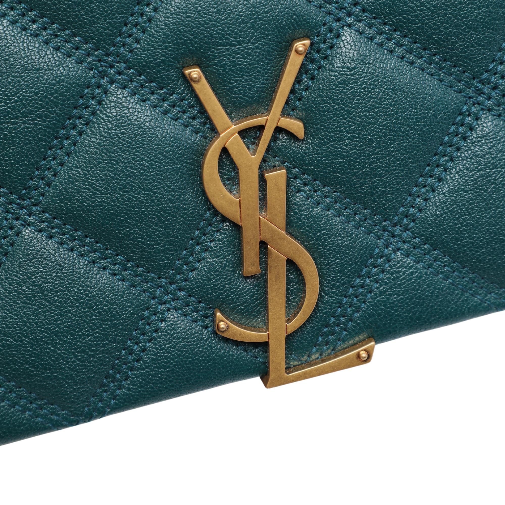 Saint Laurent Mini Quilted Lambskin Becky Chain Shoulder Bag