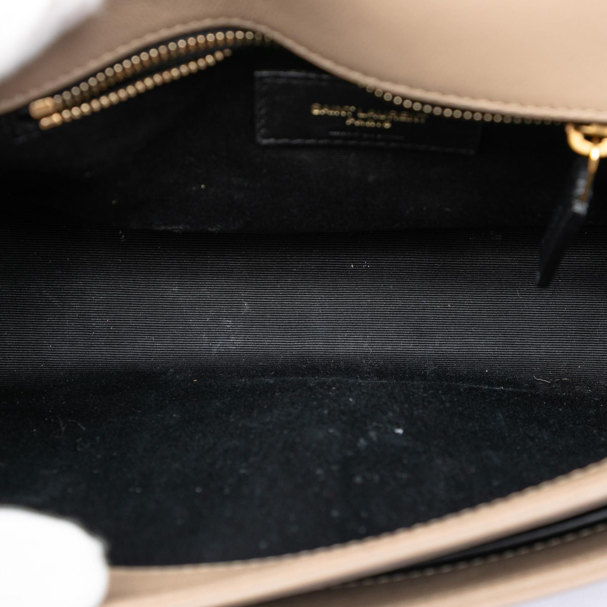 Saint Laurent Mini Quilted Lambskin Becky Chain Shoulder Bag