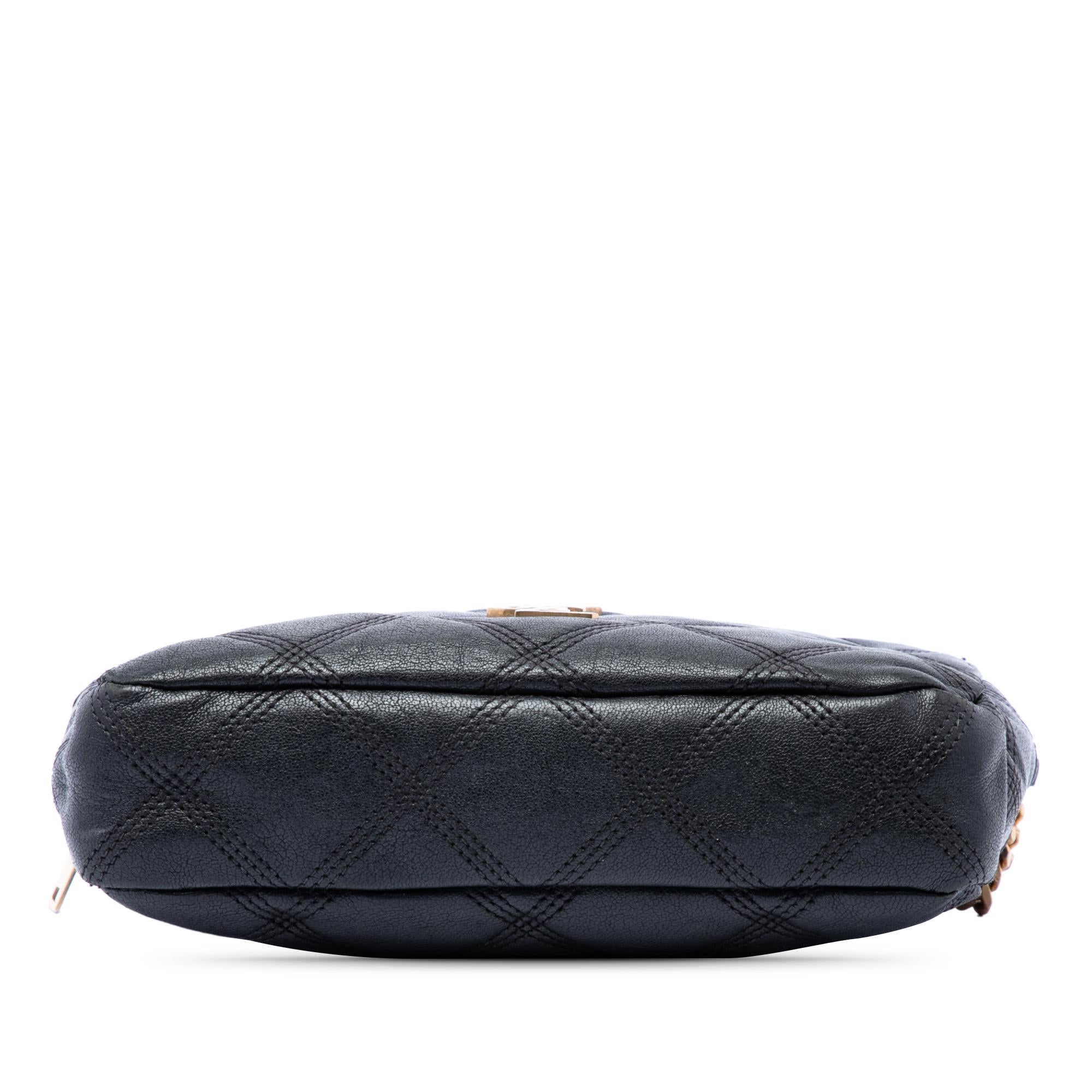 Saint Laurent Mini Quilted Lambskin Becky Double Zip Crossbody