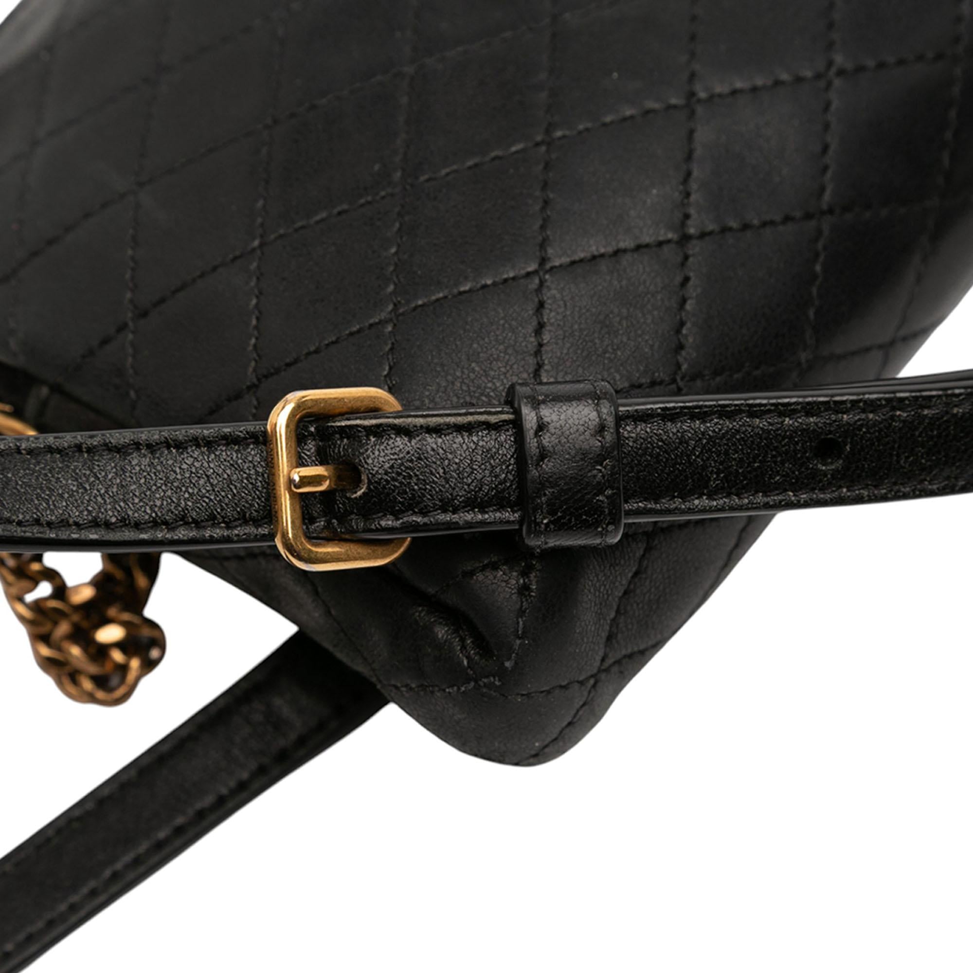 Saint Laurent Mini Quilted Lambskin Gaby Zippered Pouch