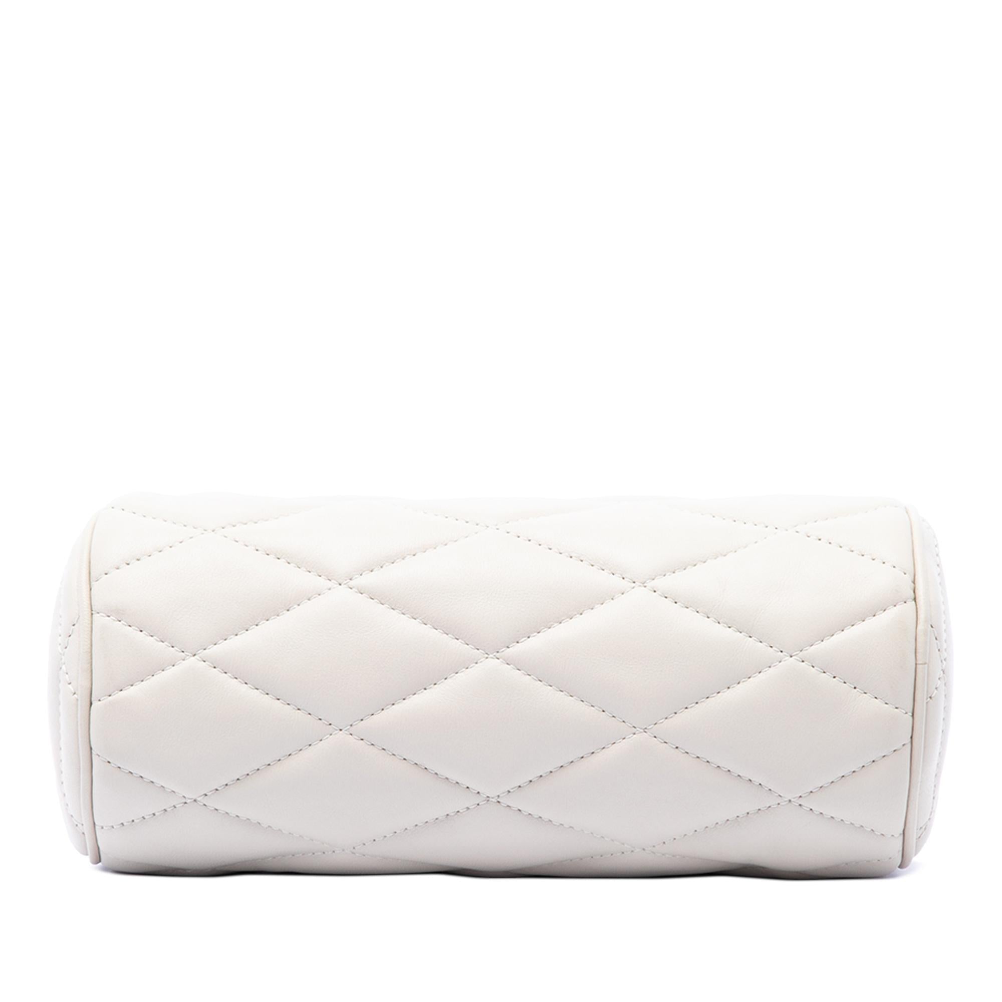 Saint Laurent Mini Quilted Lambskin Sade Tube Bag