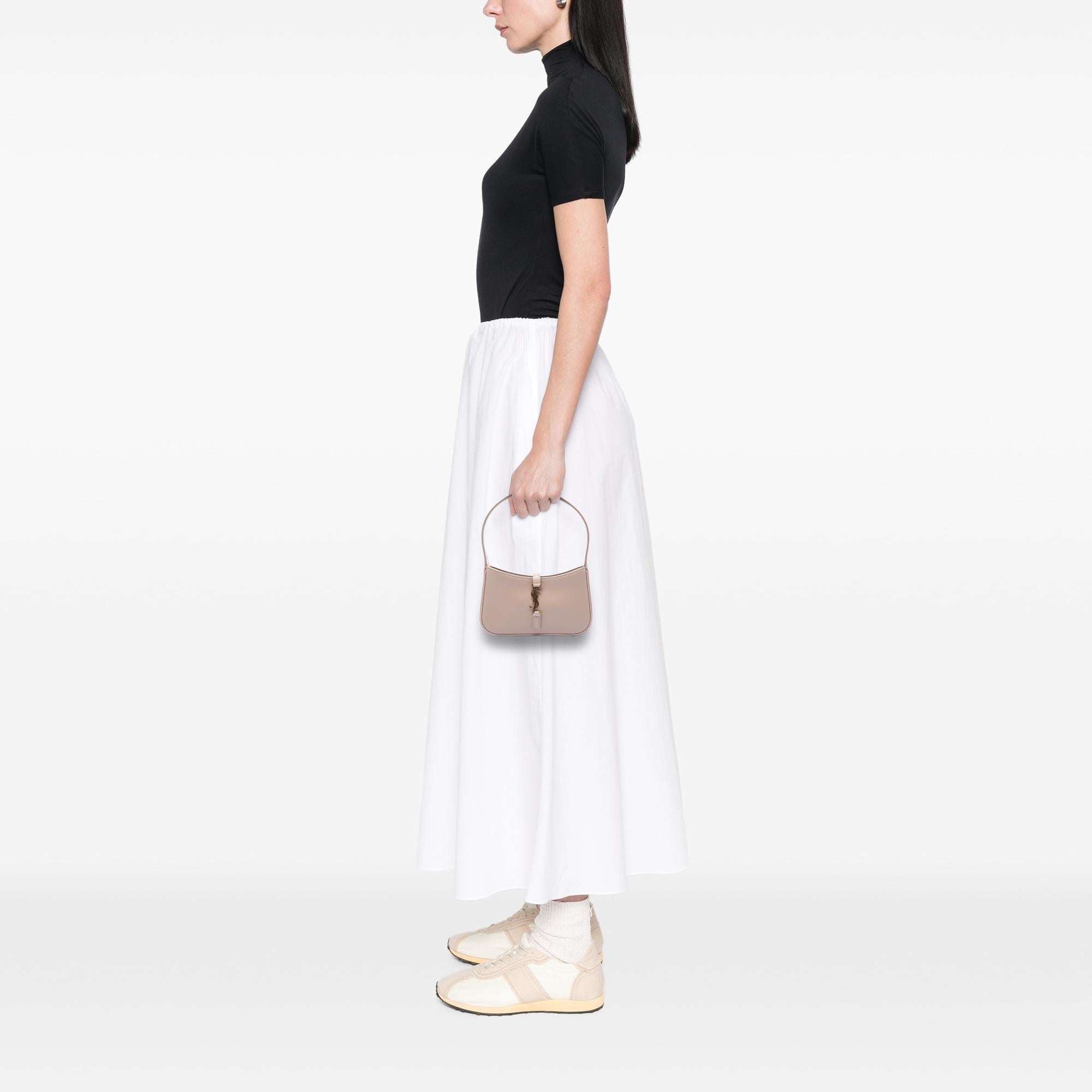 Saint Laurent Mini Smooth Calfskin Le 5 a 7