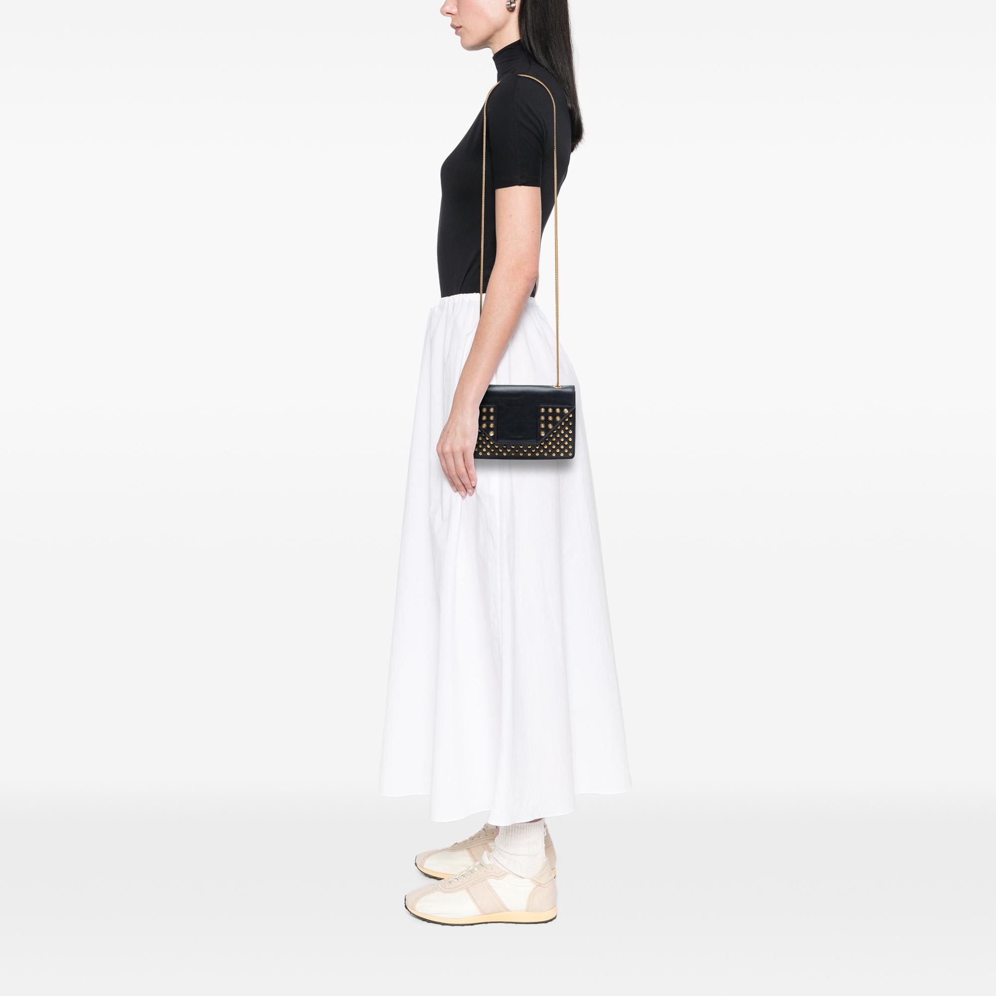 Saint Laurent Mini Studded Leather Betty Crossbody