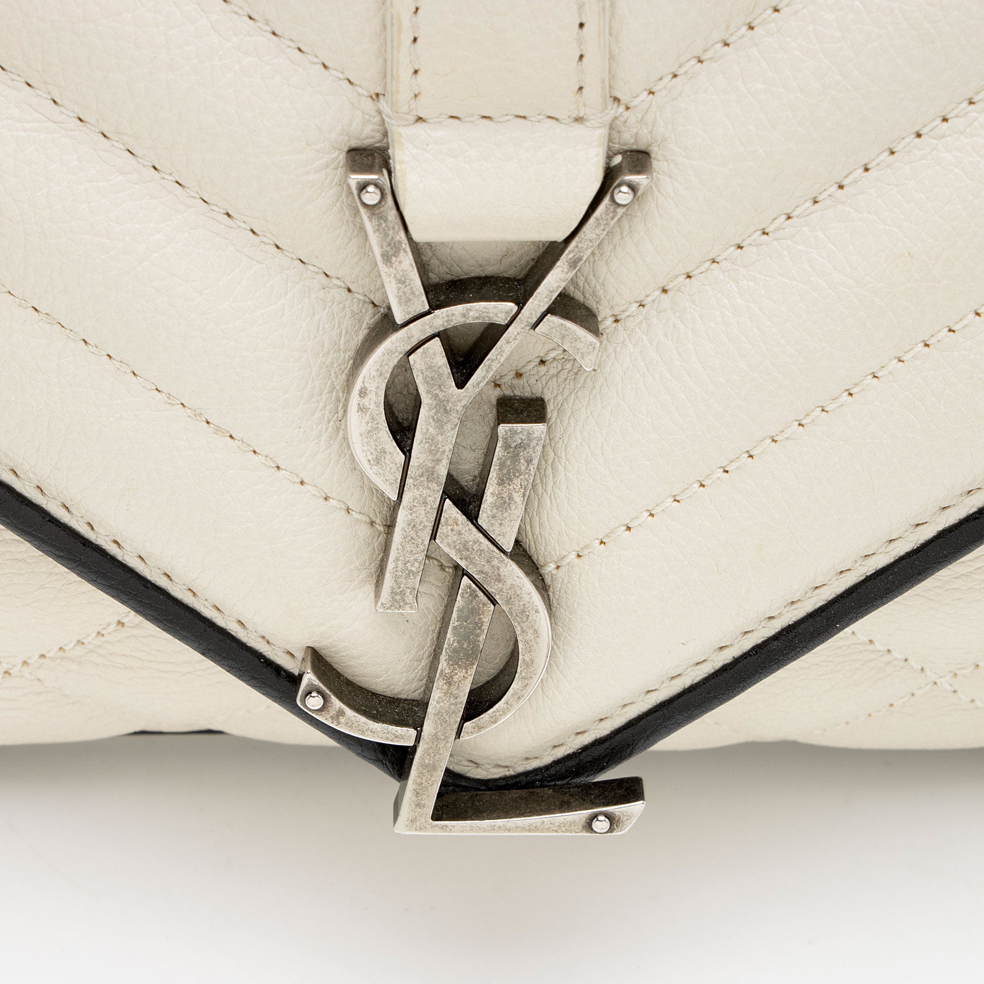 Saint Laurent Mixed Matelasse Calfskin Monogram Soft Medium Shoulder Bag