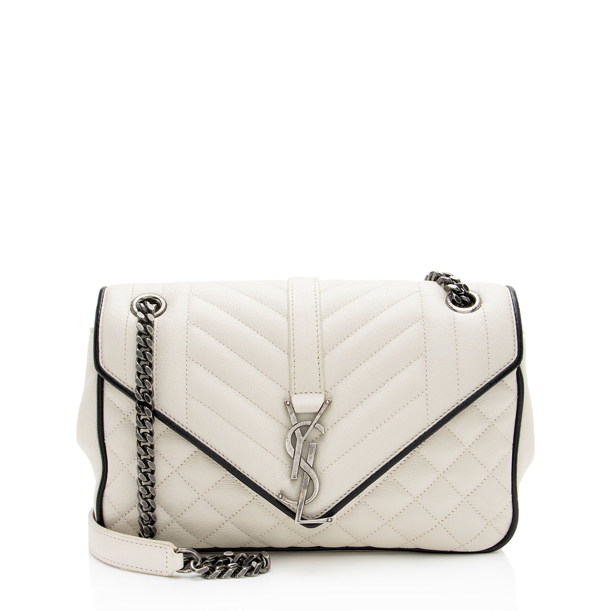Saint Laurent Mixed Matelasse Calfskin Monogram Soft Medium Shoulder Bag