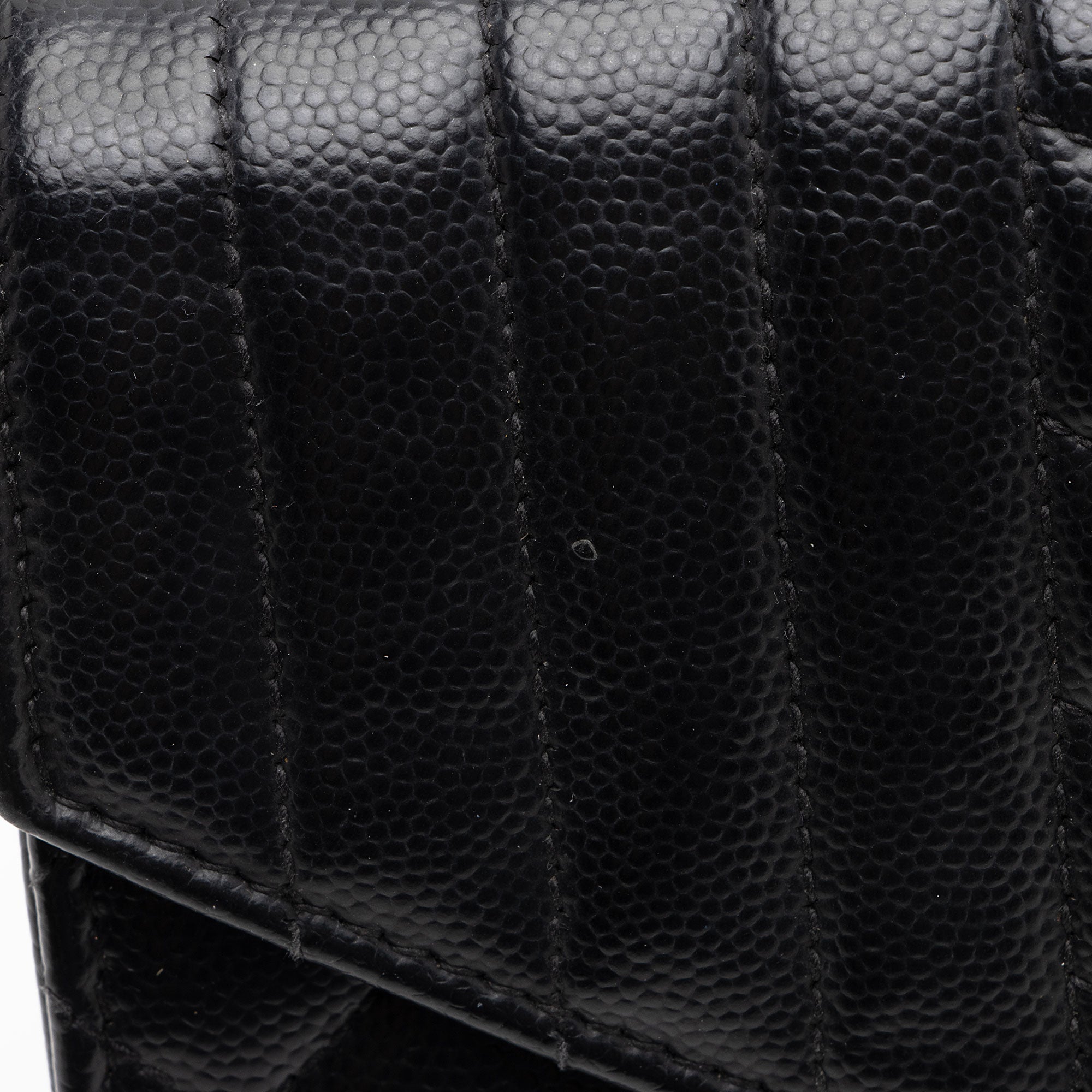Saint Laurent Mixed Matelasse Grain de Poudre Monogram Chain Wallet