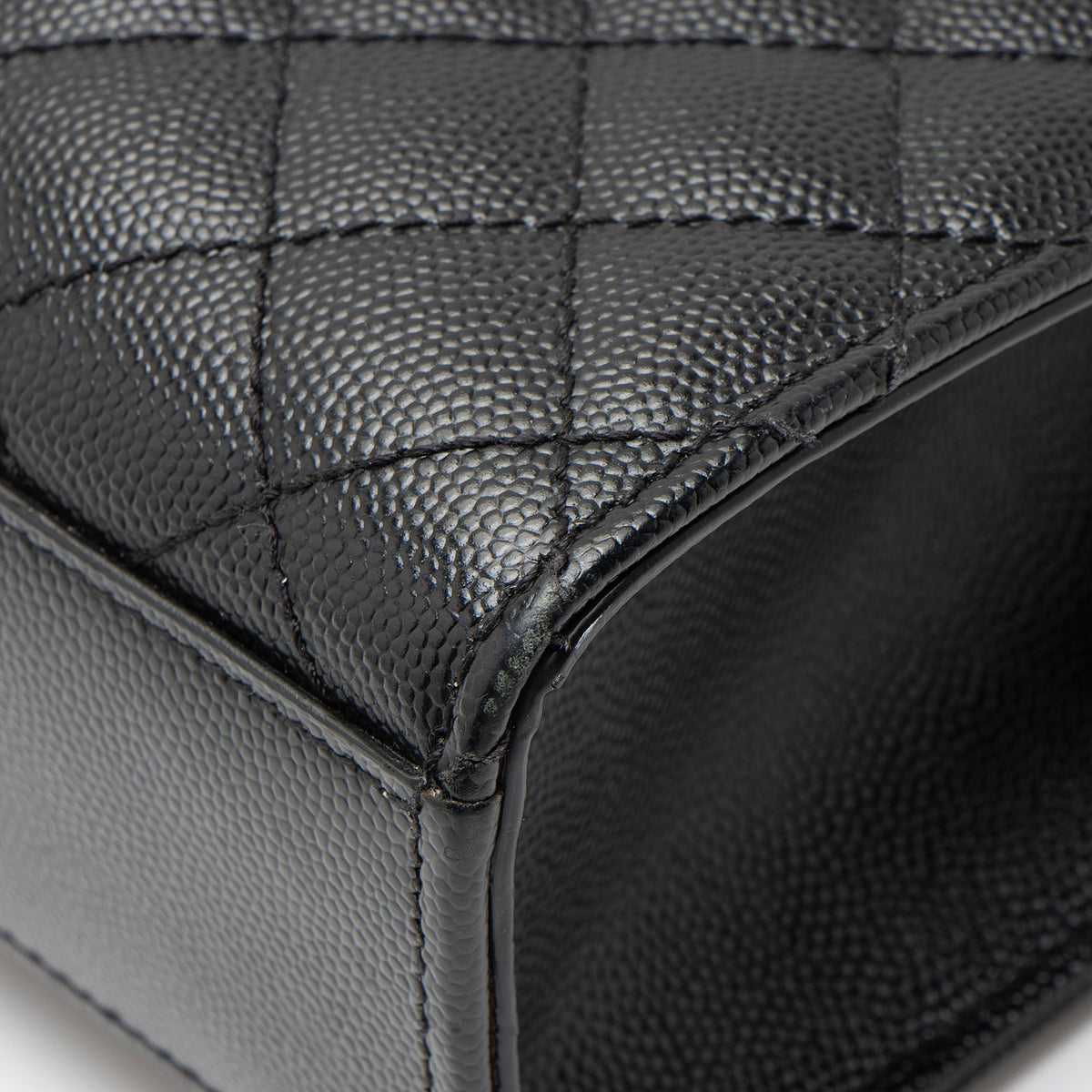 Saint Laurent Mixed Matelasse Grain de Poudre Monogram Large Shoulder Bag
