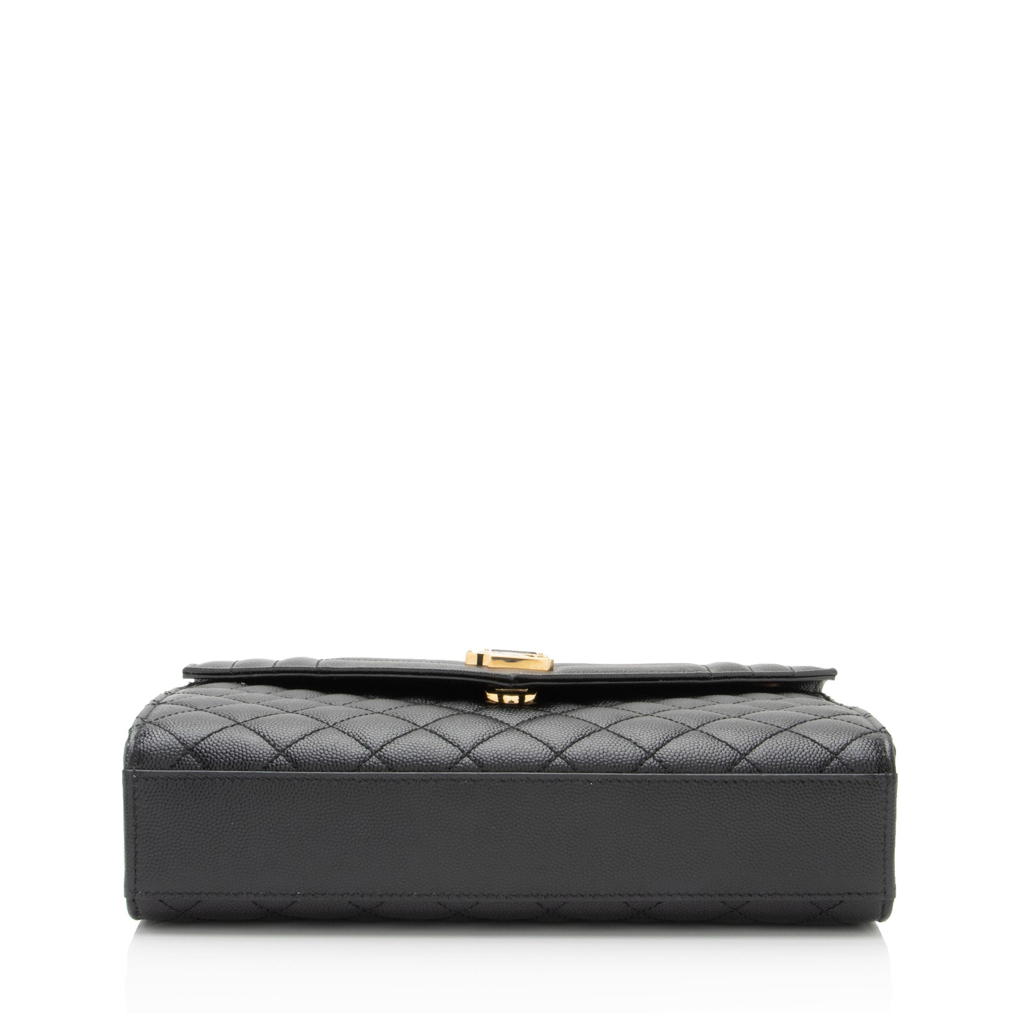 Saint Laurent Mixed Matelasse Grain de Poudre Monogram Medium Shoulder Bag (SHF-9klfDc)