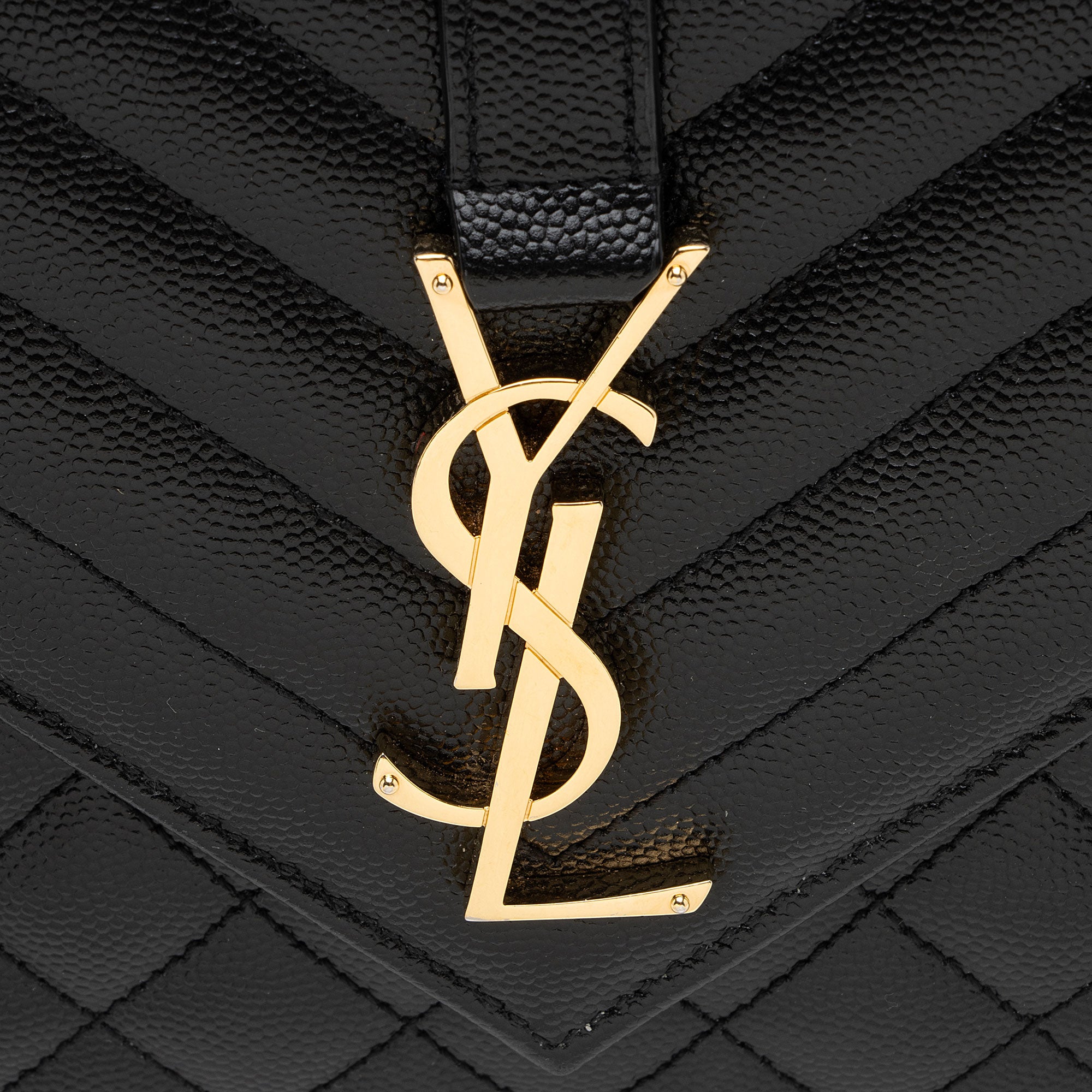 Saint Laurent Mixed Matelasse Grain de Poudre Monogram Medium Shoulder Bag (SHF-9klfDc)
