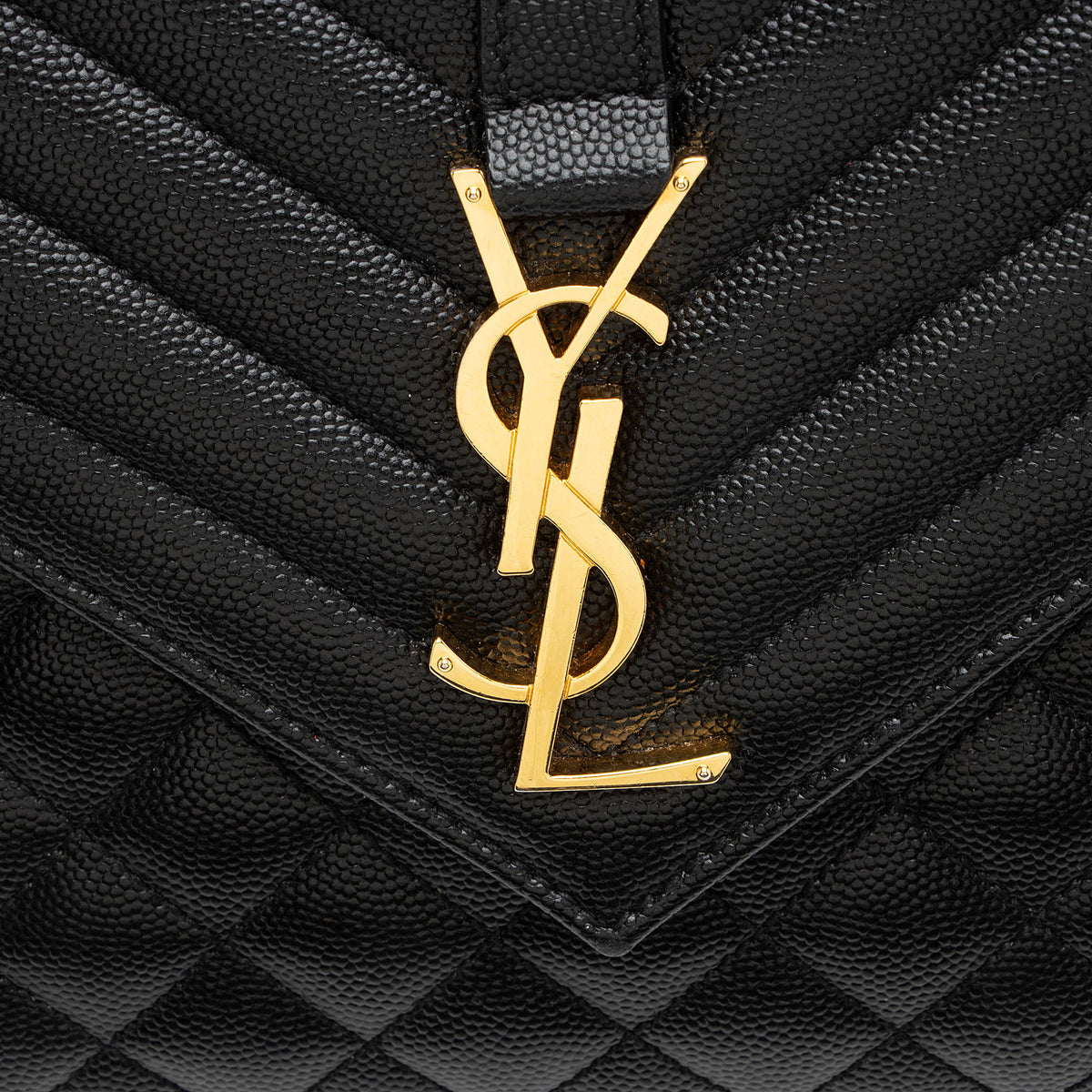 Saint Laurent Mixed Matelasse Grain de Poudre Monogram Medium Shoulder Bag