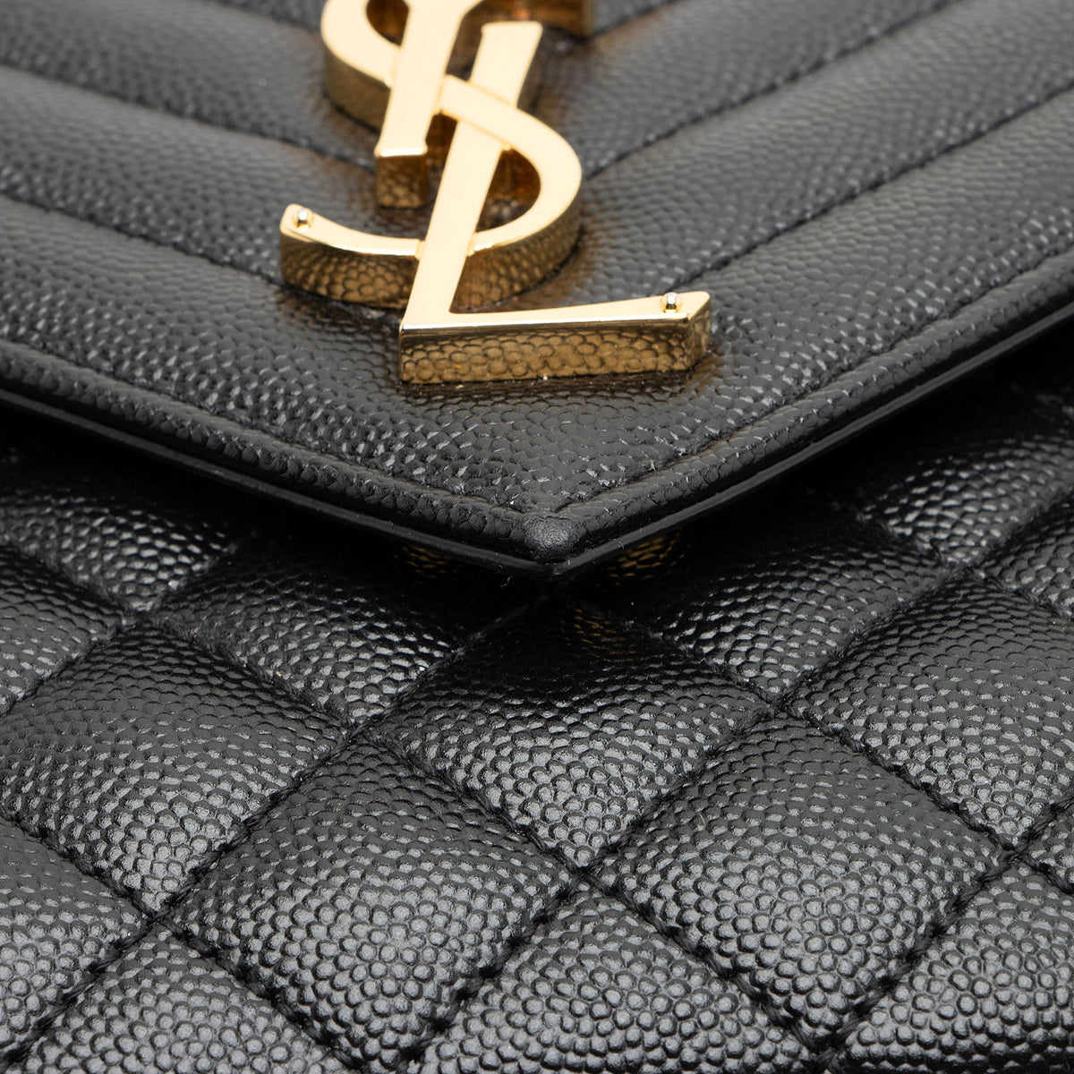 Saint Laurent Mixed Matelasse Grain de Poudre Monogram Medium Shoulder Bag