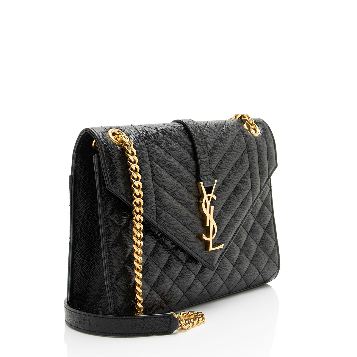Saint Laurent Mixed Matelasse Grain de Poudre Monogram Medium Shoulder Bag