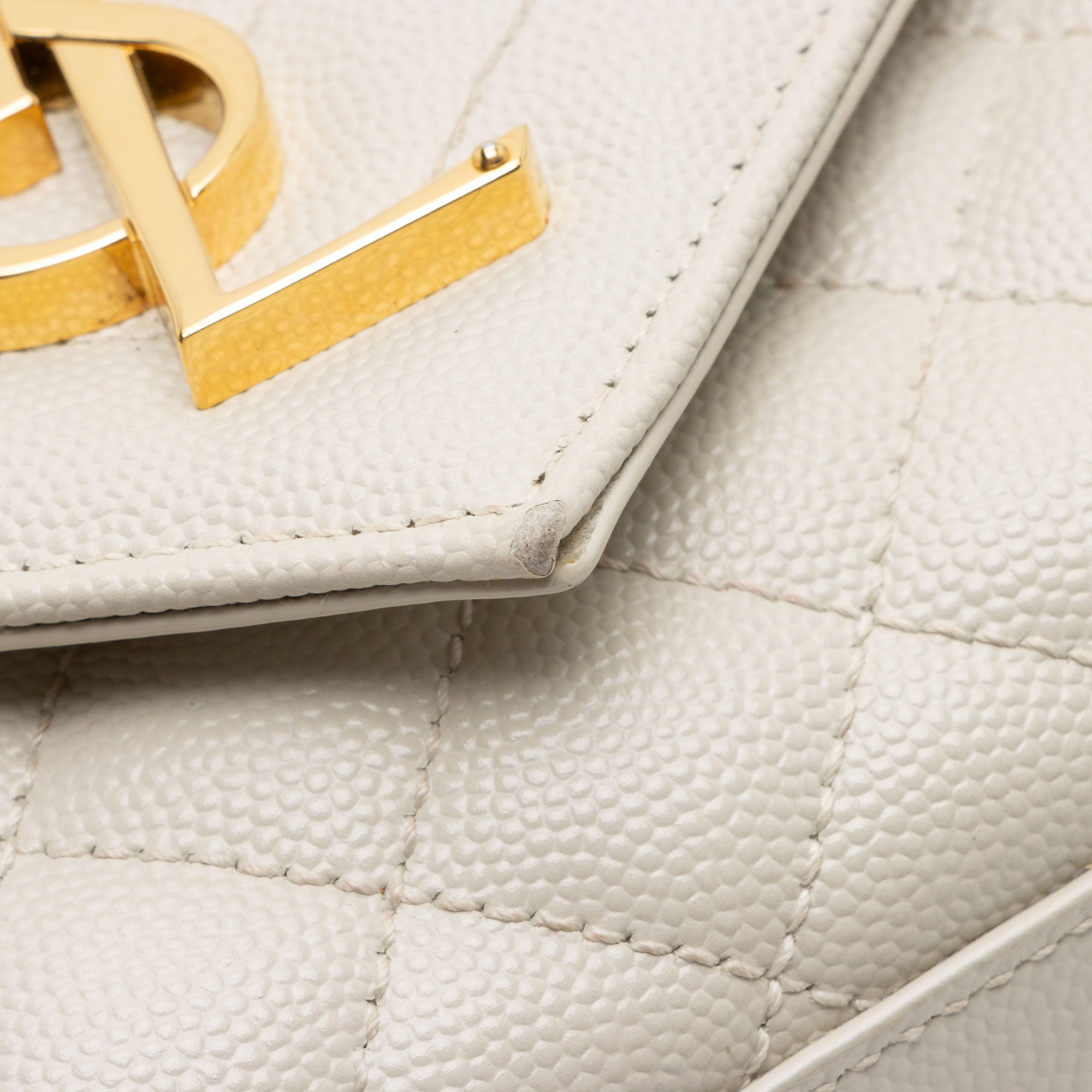 Saint Laurent Mixed Matelasse Grain de Poudre Monogram Small Shoulder Bag (SHF-oA3l6q)