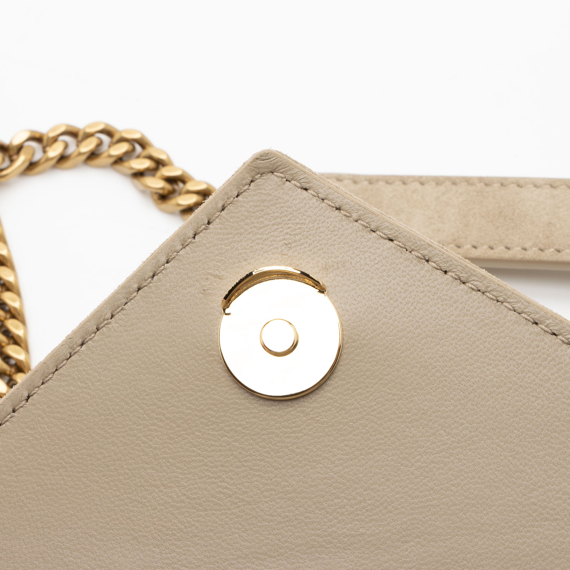 Saint Laurent Mixed Matelasse Suede Monogram Small Shoulder Bag