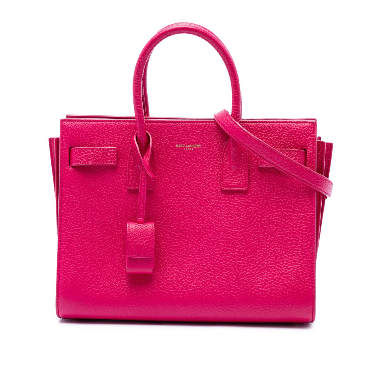 Saint Laurent Nano Grained Calfskin Sac De Jour Satchel