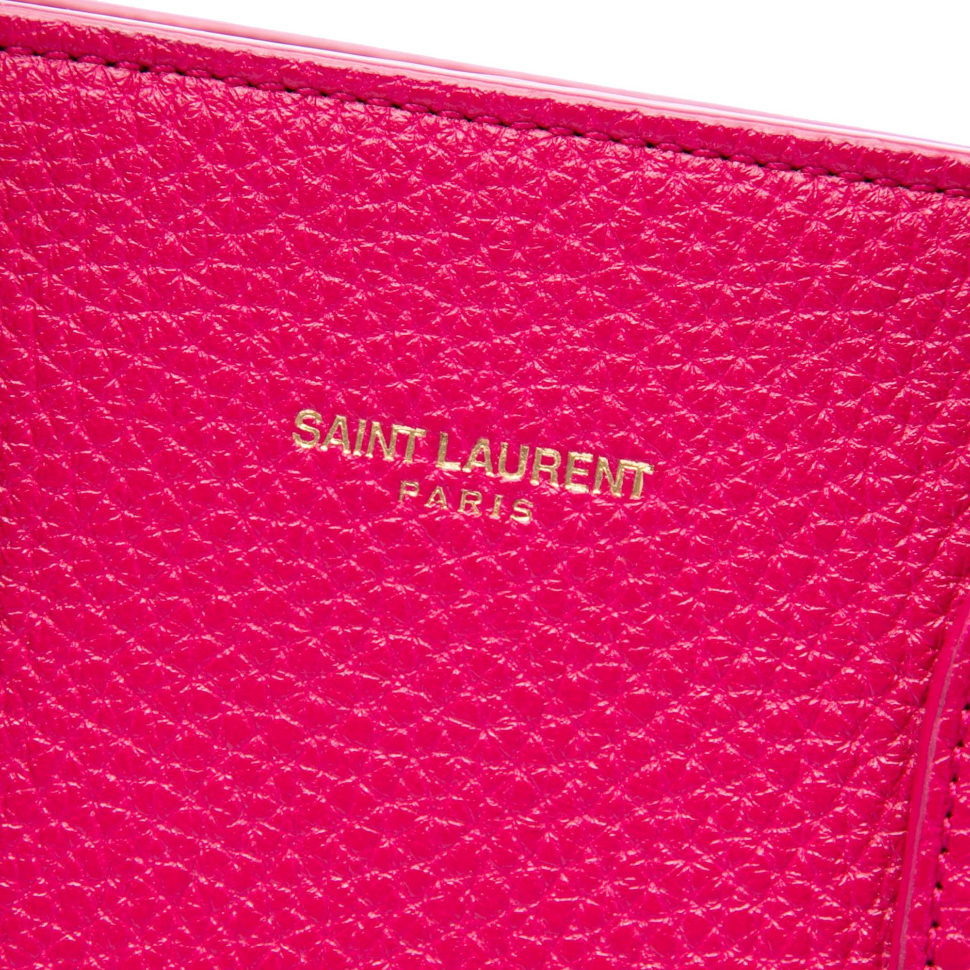 Saint Laurent Nano Grained Calfskin Sac De Jour Satchel