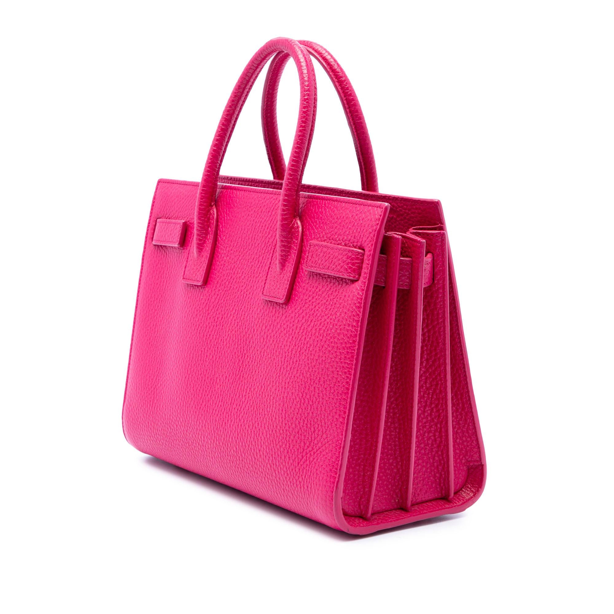 Saint Laurent Nano Grained Calfskin Sac De Jour Satchel