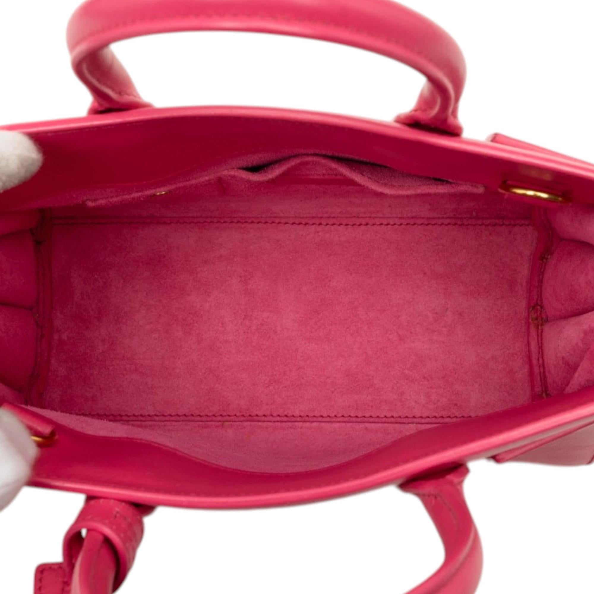 Saint Laurent Nano Leather Sac De Jour Satchel