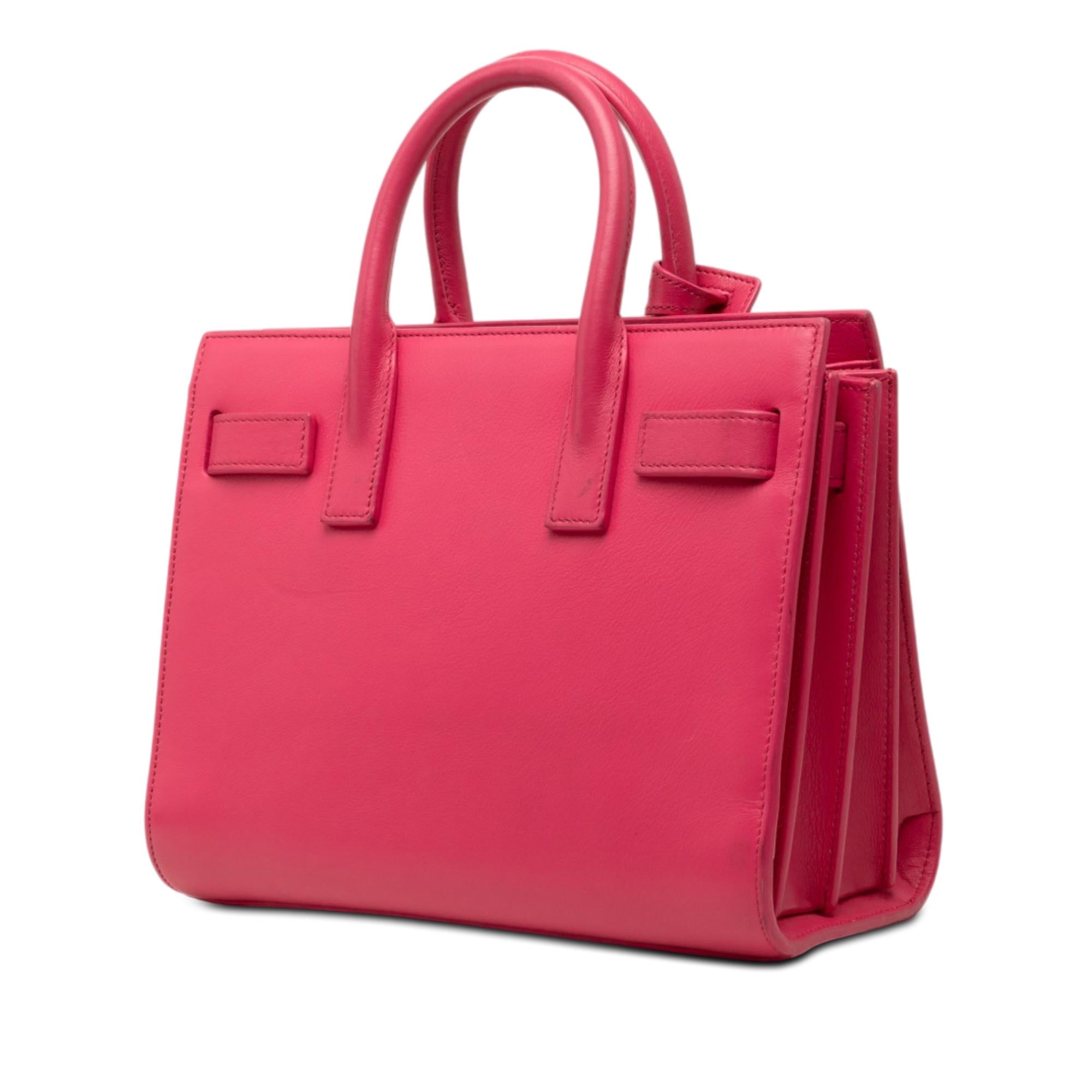 Saint Laurent Nano Leather Sac De Jour Satchel
