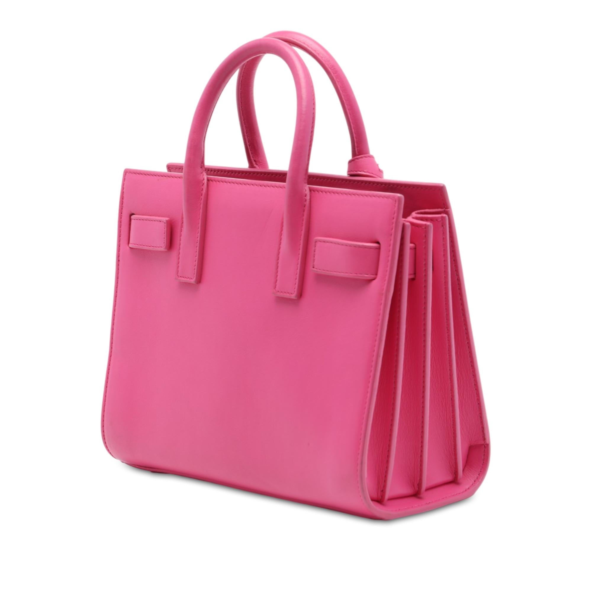 Saint Laurent Nano Leather Sac De Jour Satchel