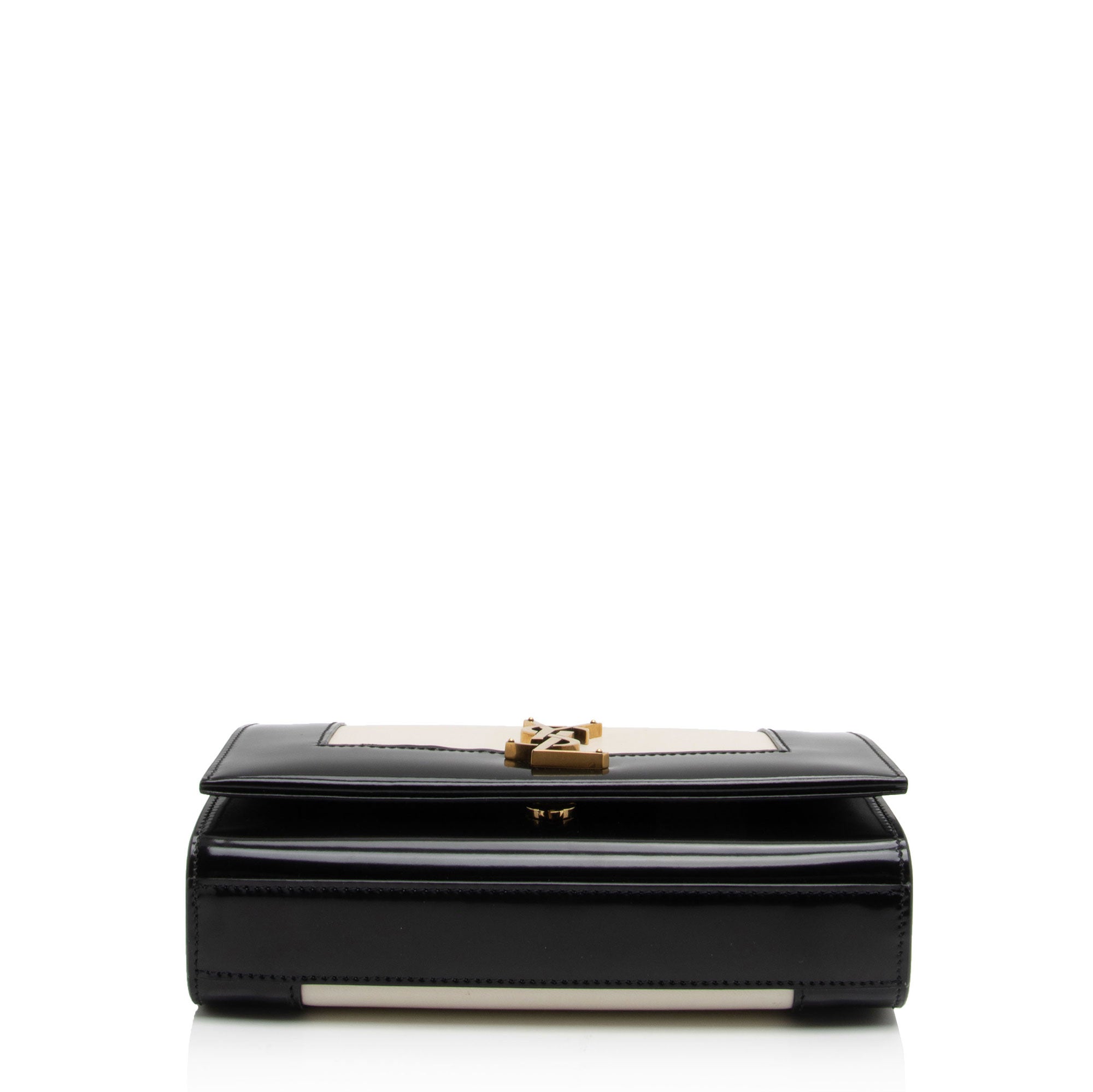 Saint Laurent Nappa Leather Bicolor Kate Small Shoulder Bag (SHF-hS0ZpJ)